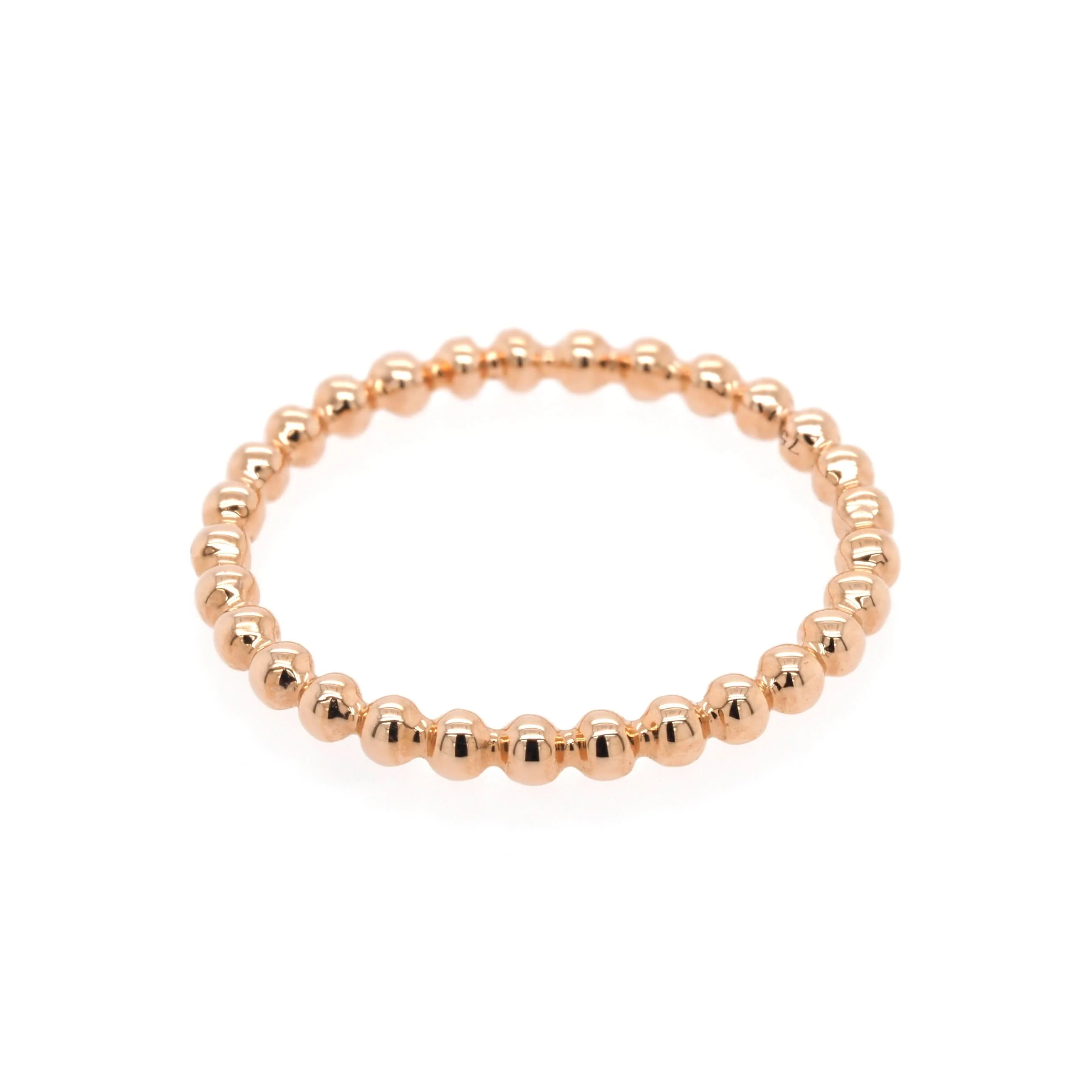 18ct Rose Gold Stacking Ring - Image 2