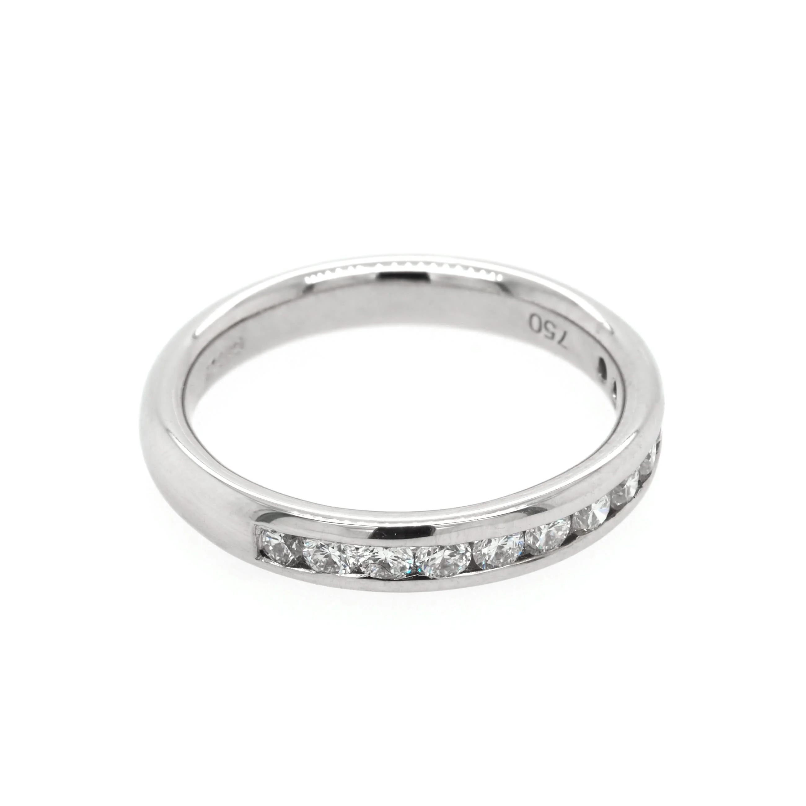 18ct White Gold Channel-Set Diamond Half Eternity Ring, 0.47ct - Image 2