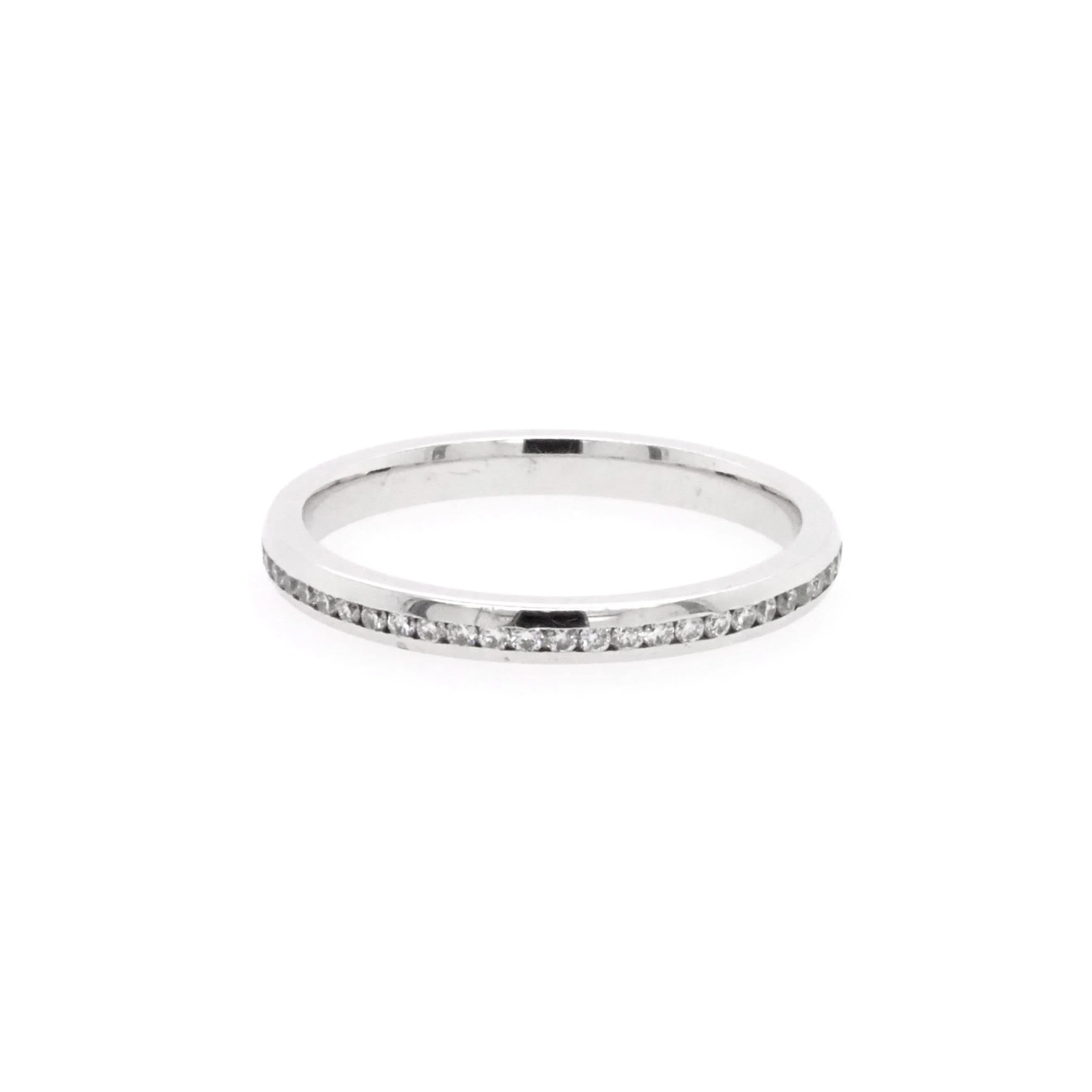 18ct White Gold Diamond Full-Eternity Ring - Image 2