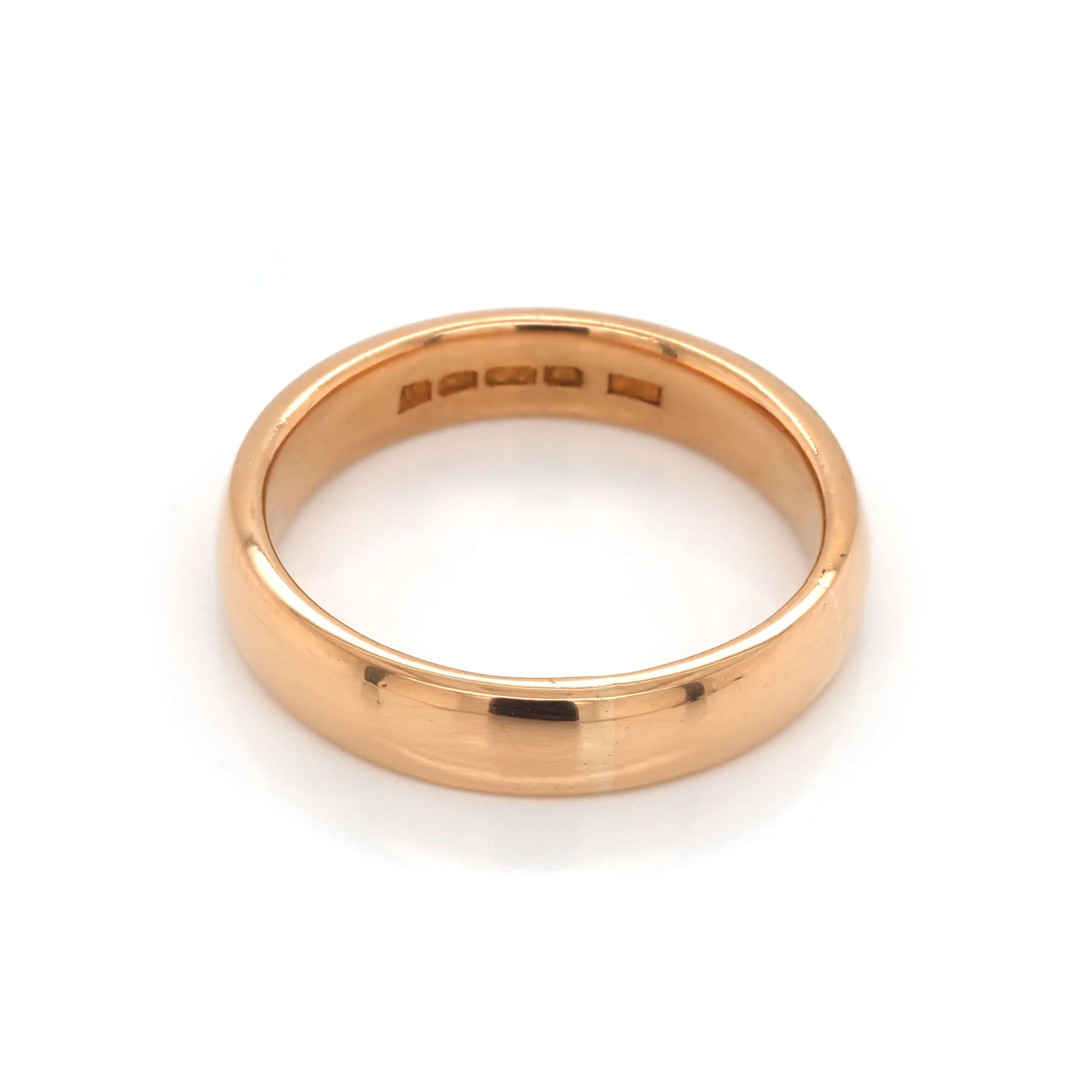 22ct Rose Gold Wedding Band, c.1921 - Image 2