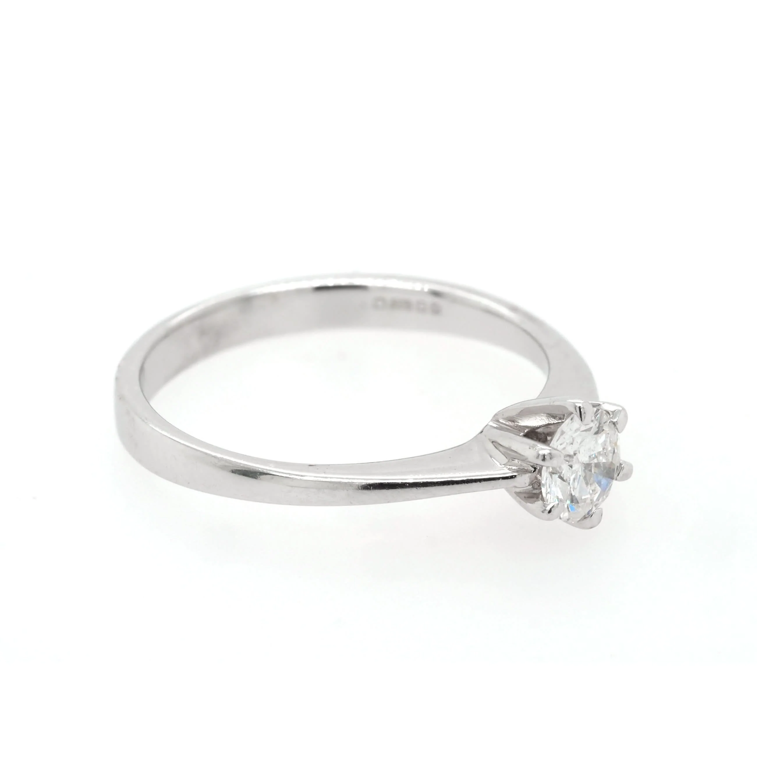 18ct White Gold Single-Stone Diamond Solitaire Ring - Image 2