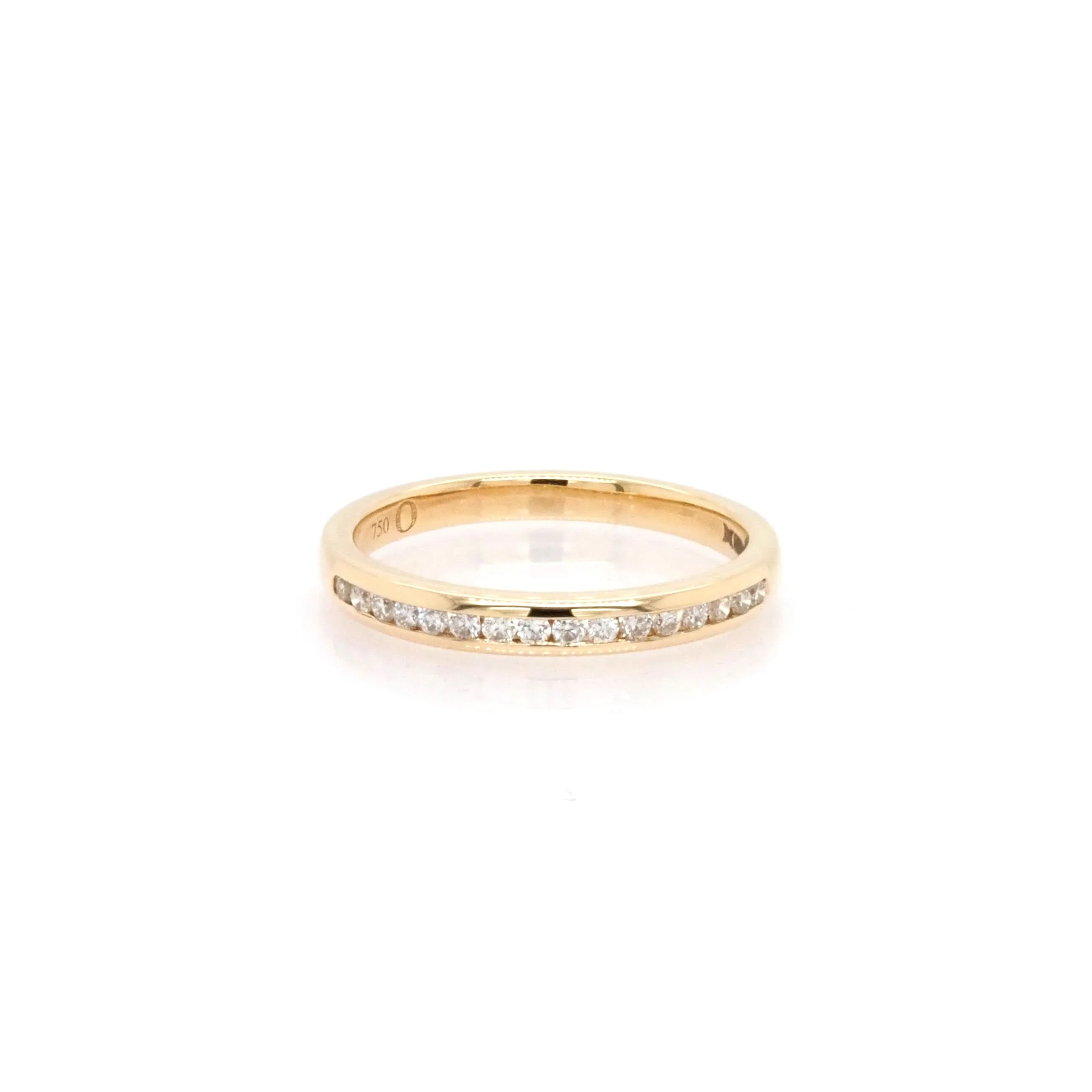 18ct Yellow Gold Diamond Half Eternity Ring - Image 2