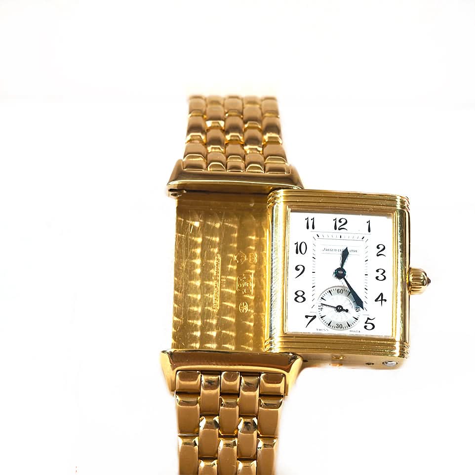 18ct Yellow Gold Jaeger-LeCoultre Reverso Duetto Ladies Watch (Ref. 256.1.75) – 2003 - Image 3