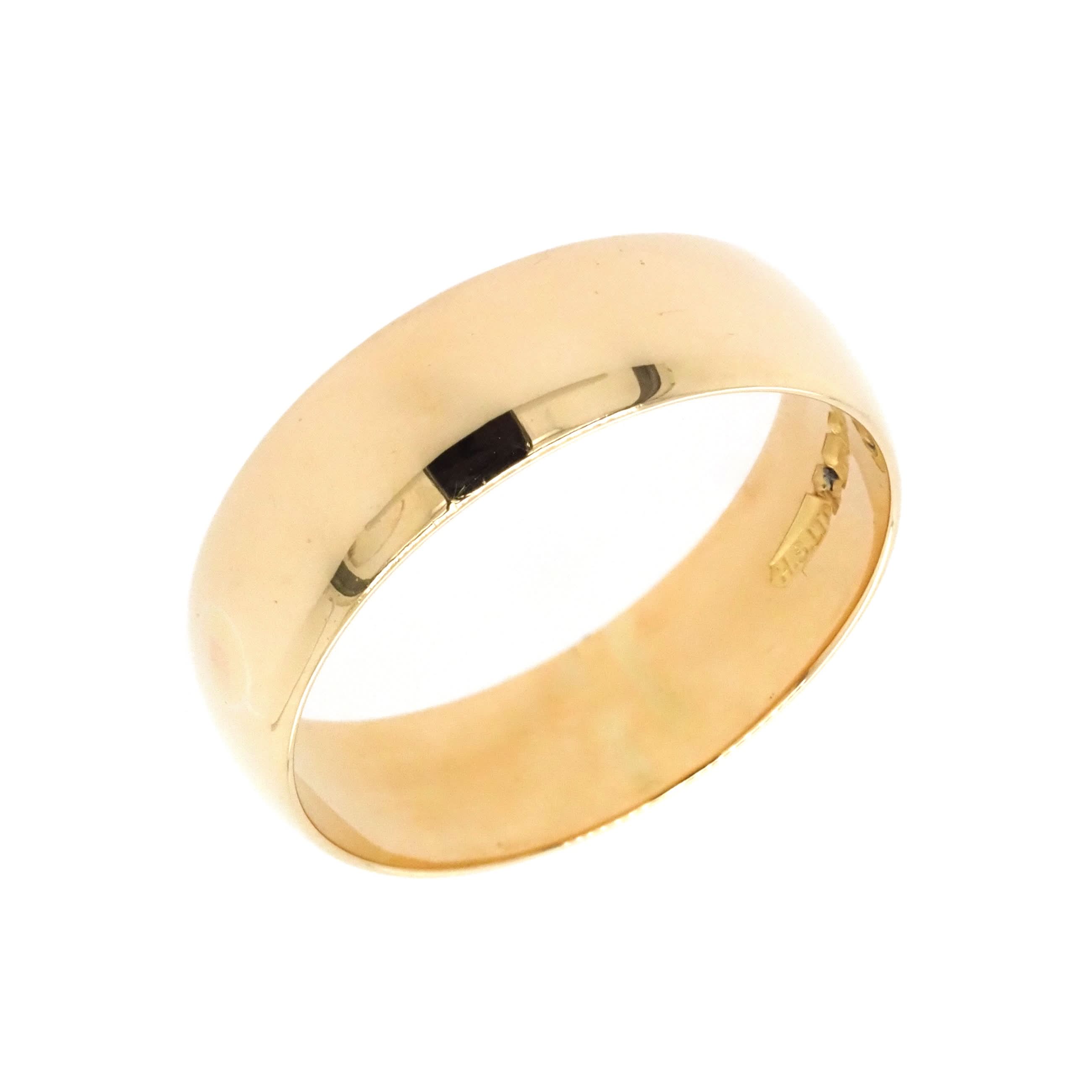 18ct Yellow Gold Wide Wedding Band - Image 2