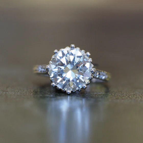 3.71ct Diamond Solitaire Ring circa 1930 Set in Platinum - Image 2