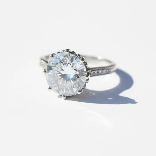 3.71ct Diamond Solitaire Ring circa 1930 Set in Platinum - Image 3