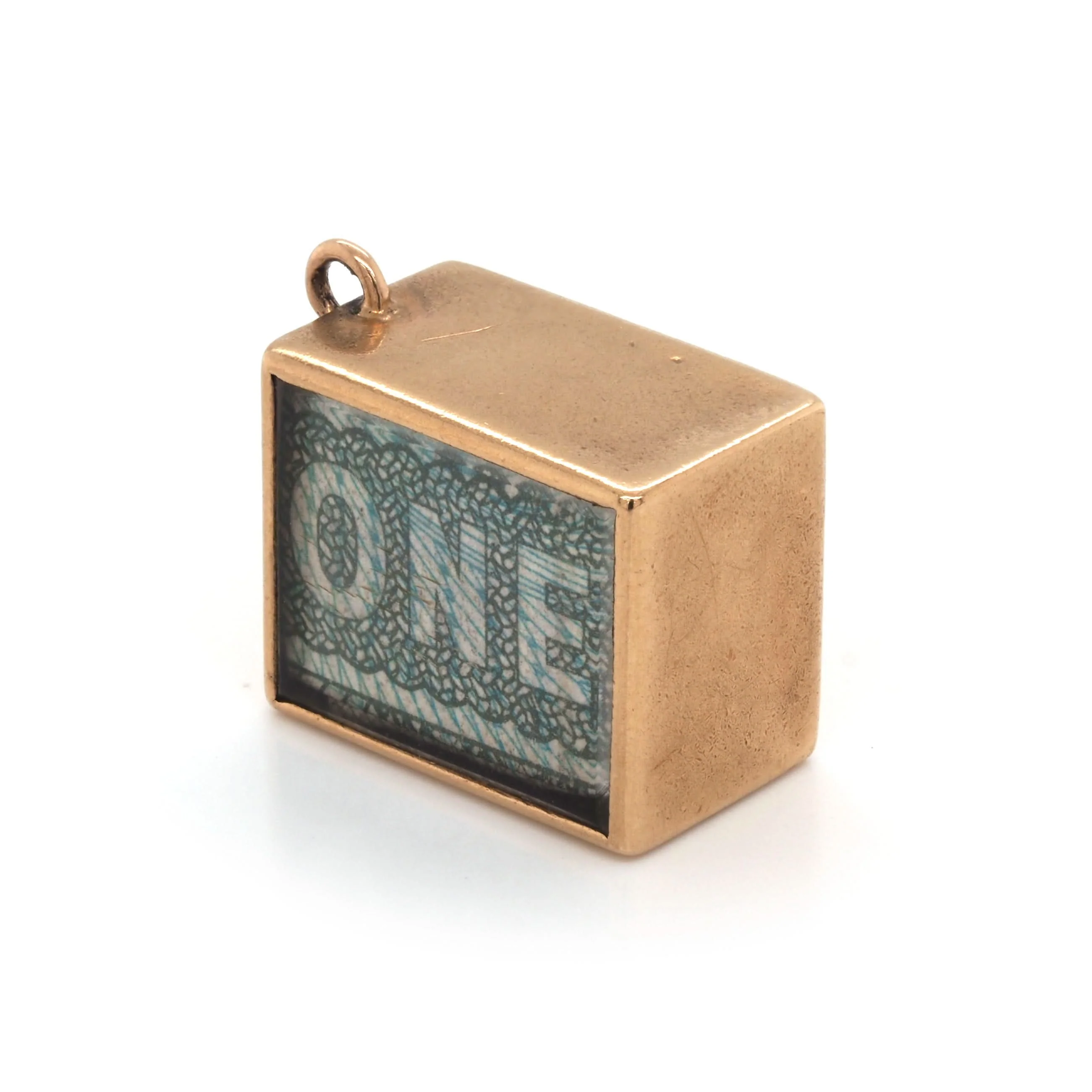 9ct Yellow Gold £1 Emergency Box Charm - Image 3