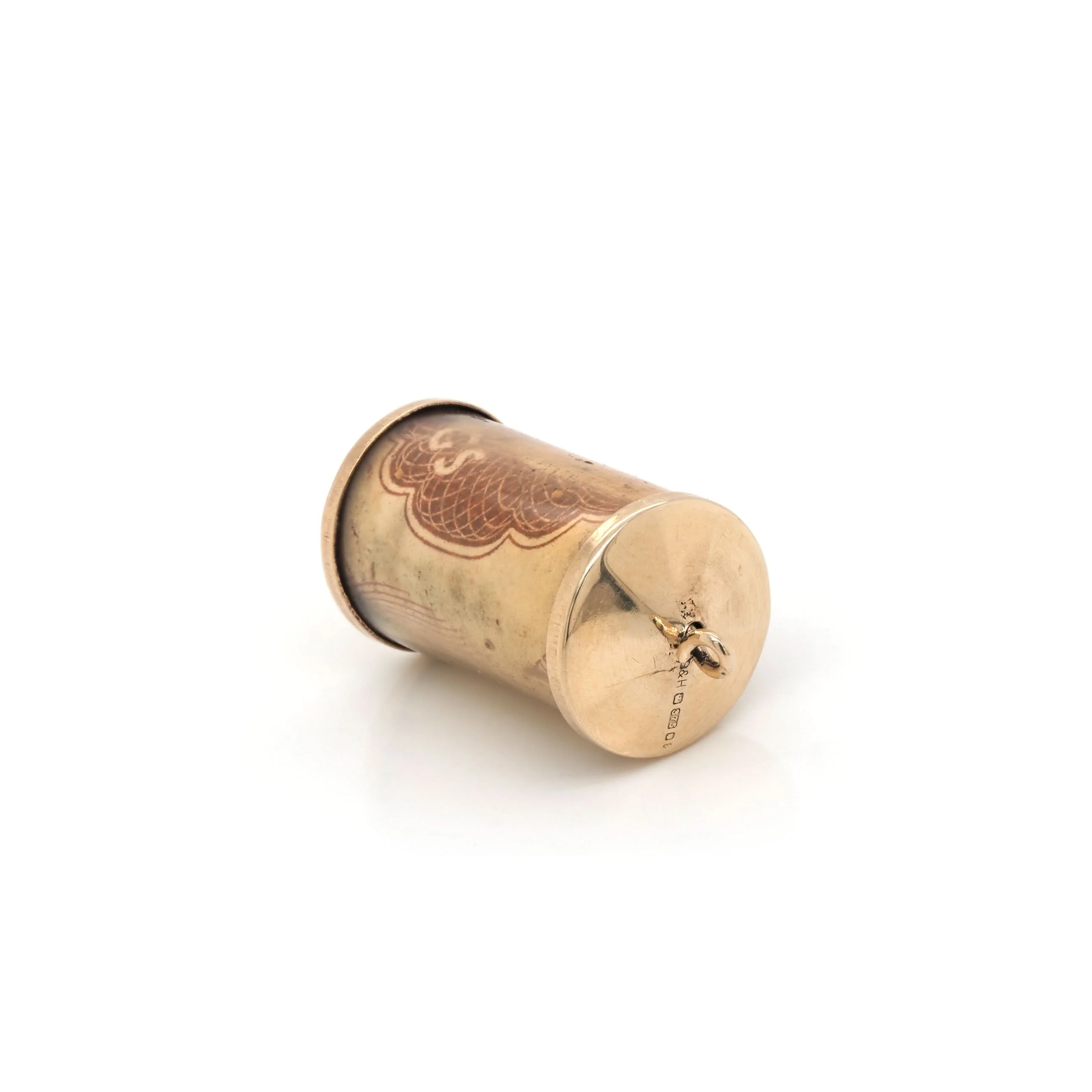 9ct Yellow Gold 10/- Tube Charm - Image 3