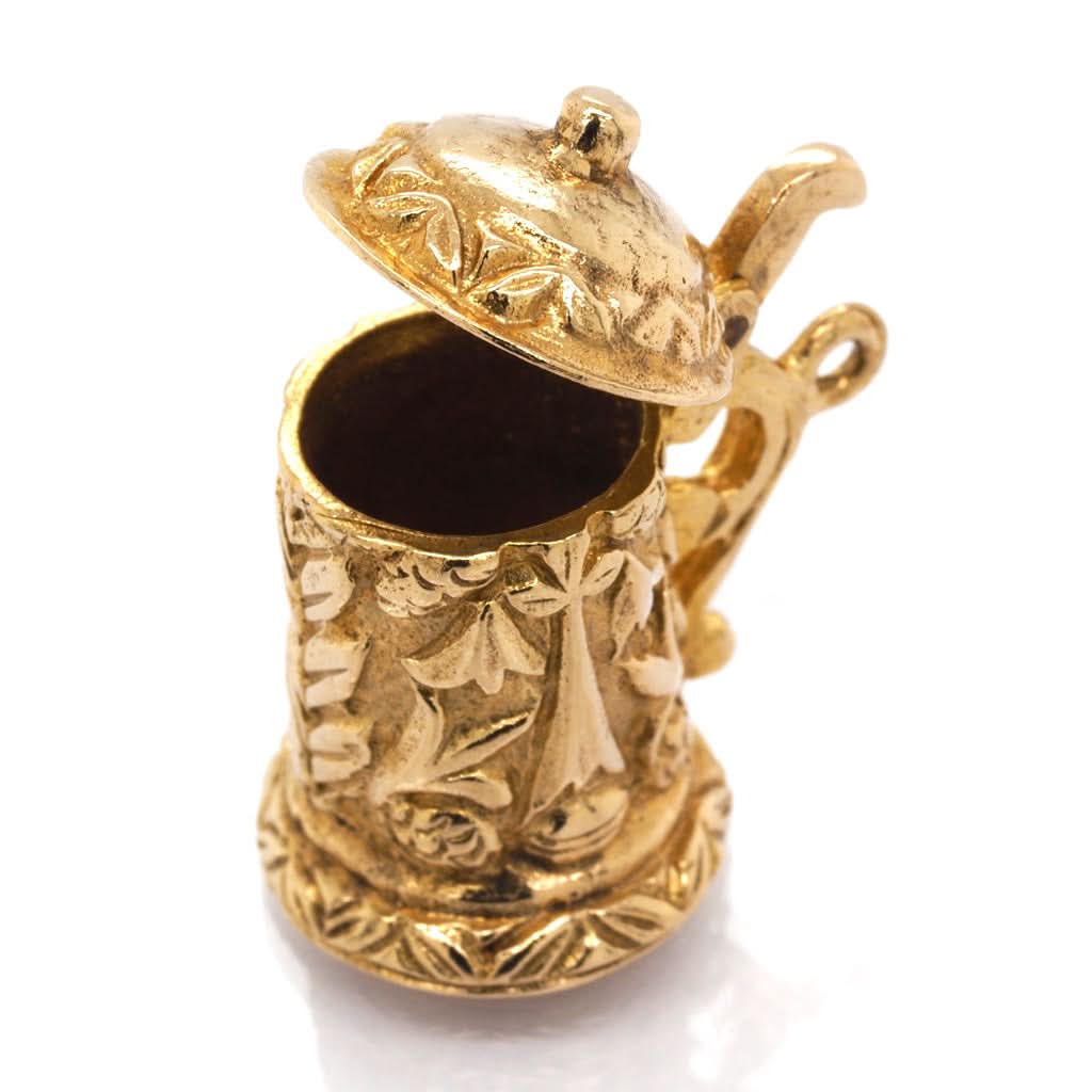 9ct Yellow Gold Beer Tankard Charm - Image 2