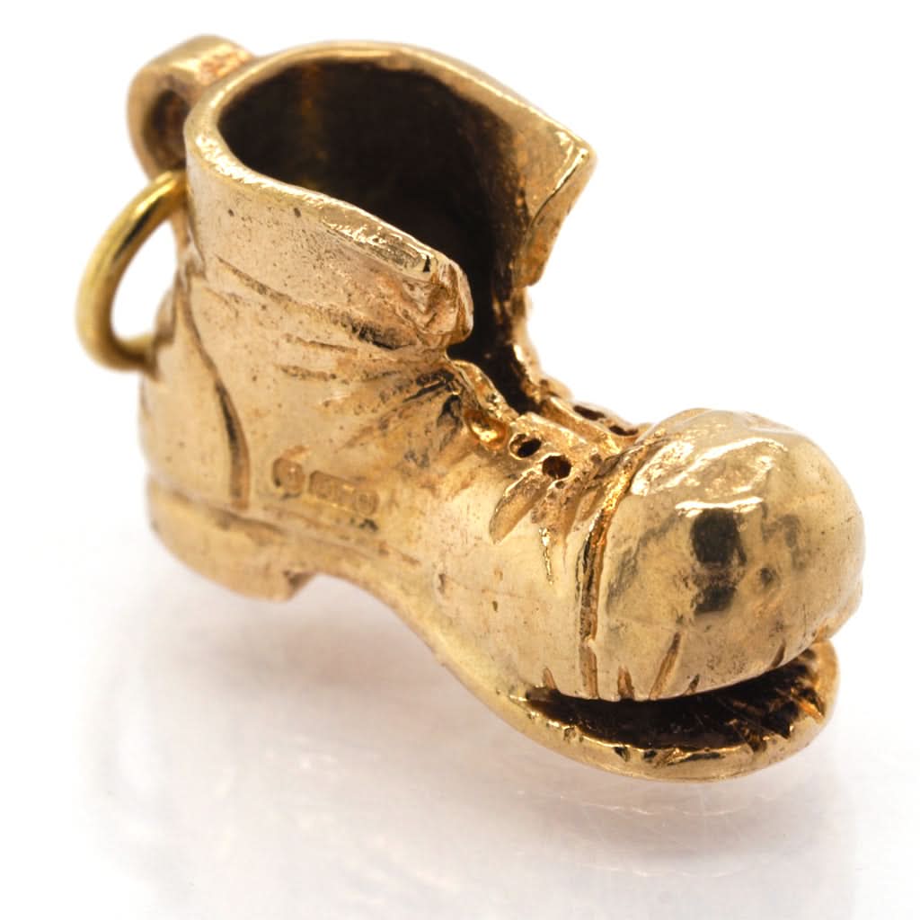 9ct Yellow Gold Ripped Boot Charm - Image 2