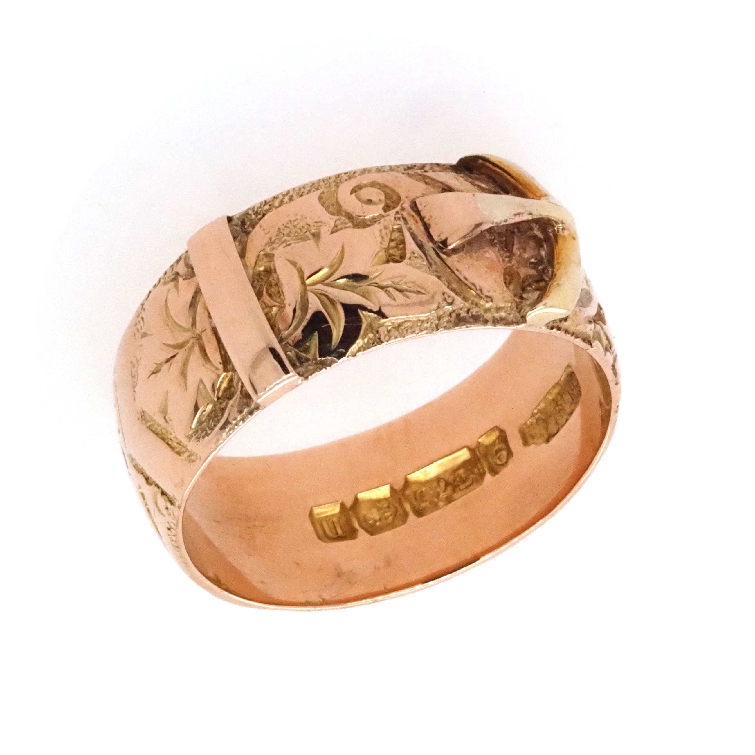 9ct Yellow Gold Edwardian Buckle Ring, c.1912 - Image 2