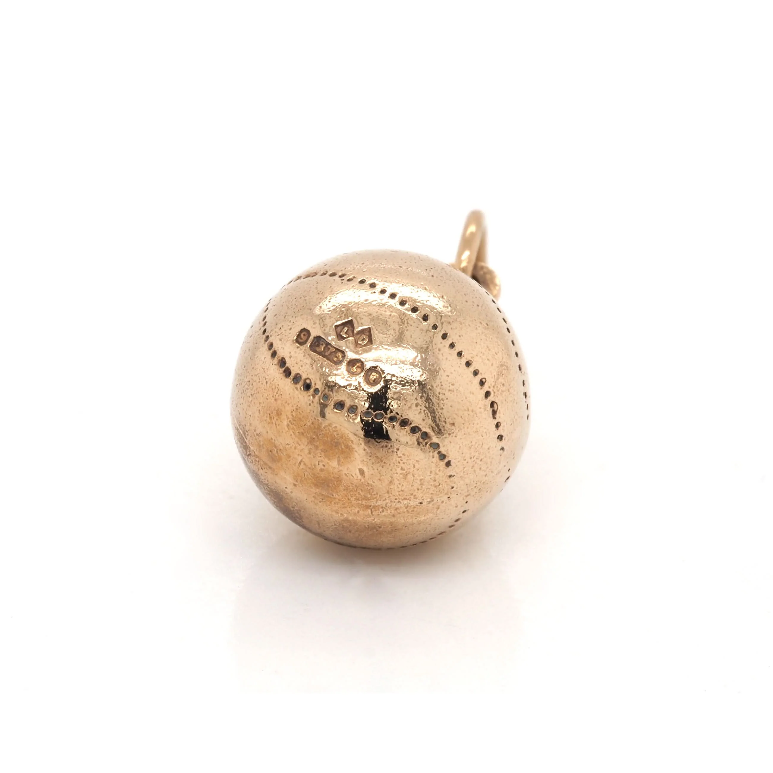 9ct Yellow Gold Football Charm - Image 2
