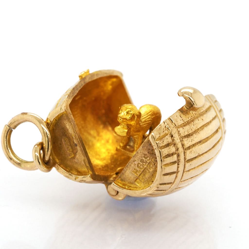 9ct Yellow Gold St Bernard Dog Cask Charm - Image 2