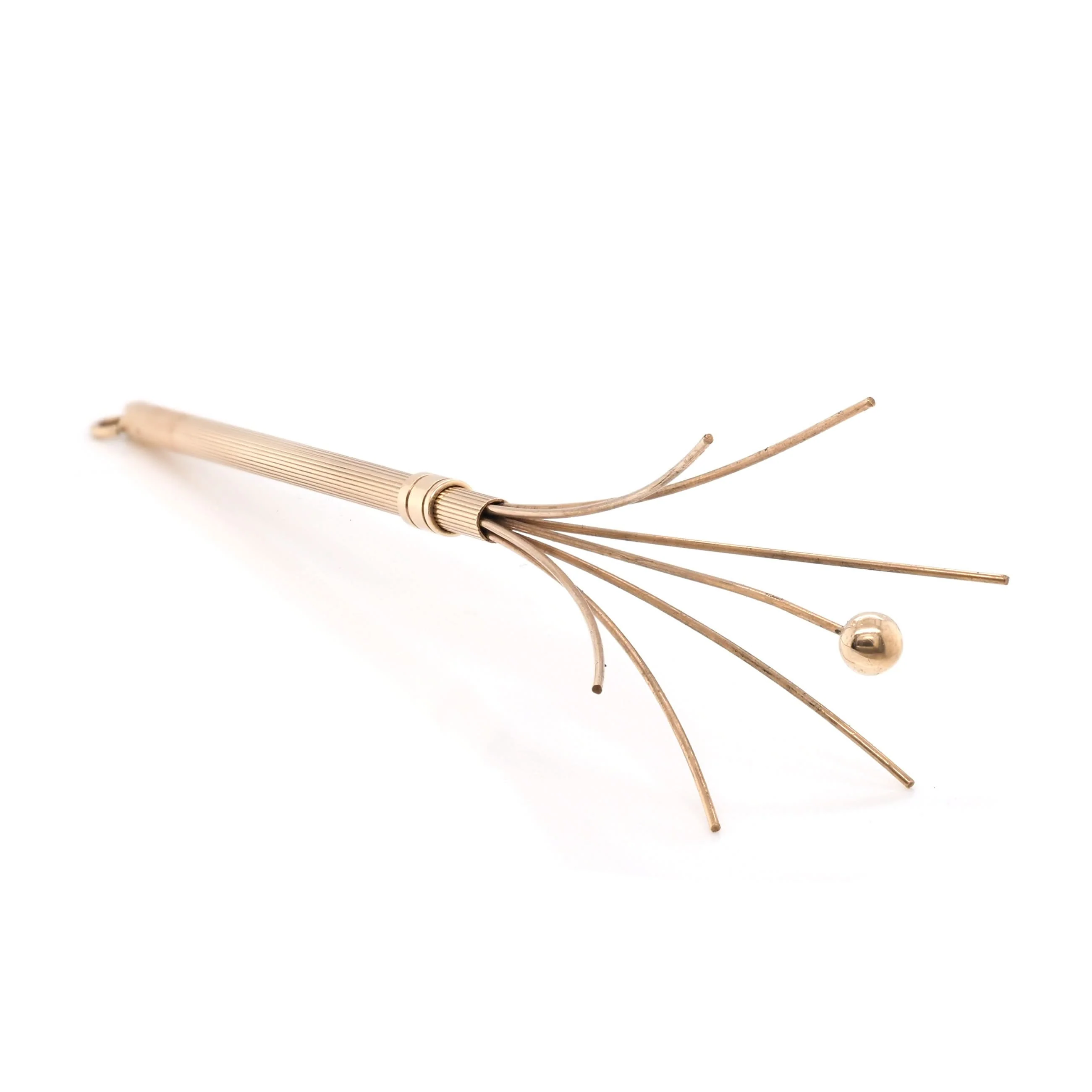 9ct Yellow Gold Telescopic Cocktail Swizzler - Image 2