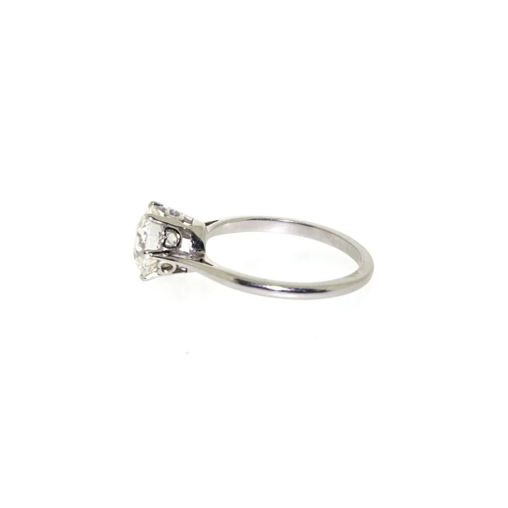 A Platinum Single Stone, Old Cut Diamond Ring circa 1930’s - Image 3