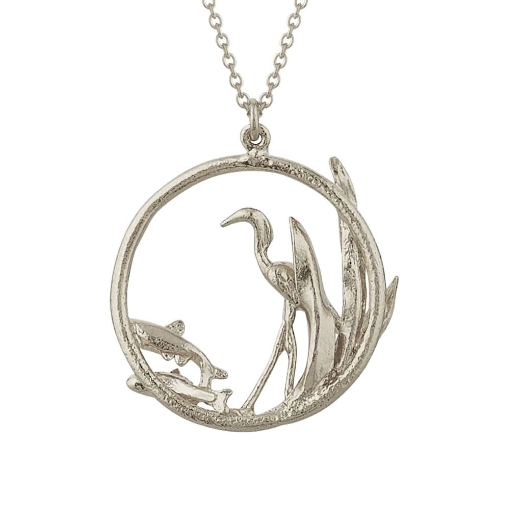 Alex Monroe Heron and Fish Loop Necklace - Image 2