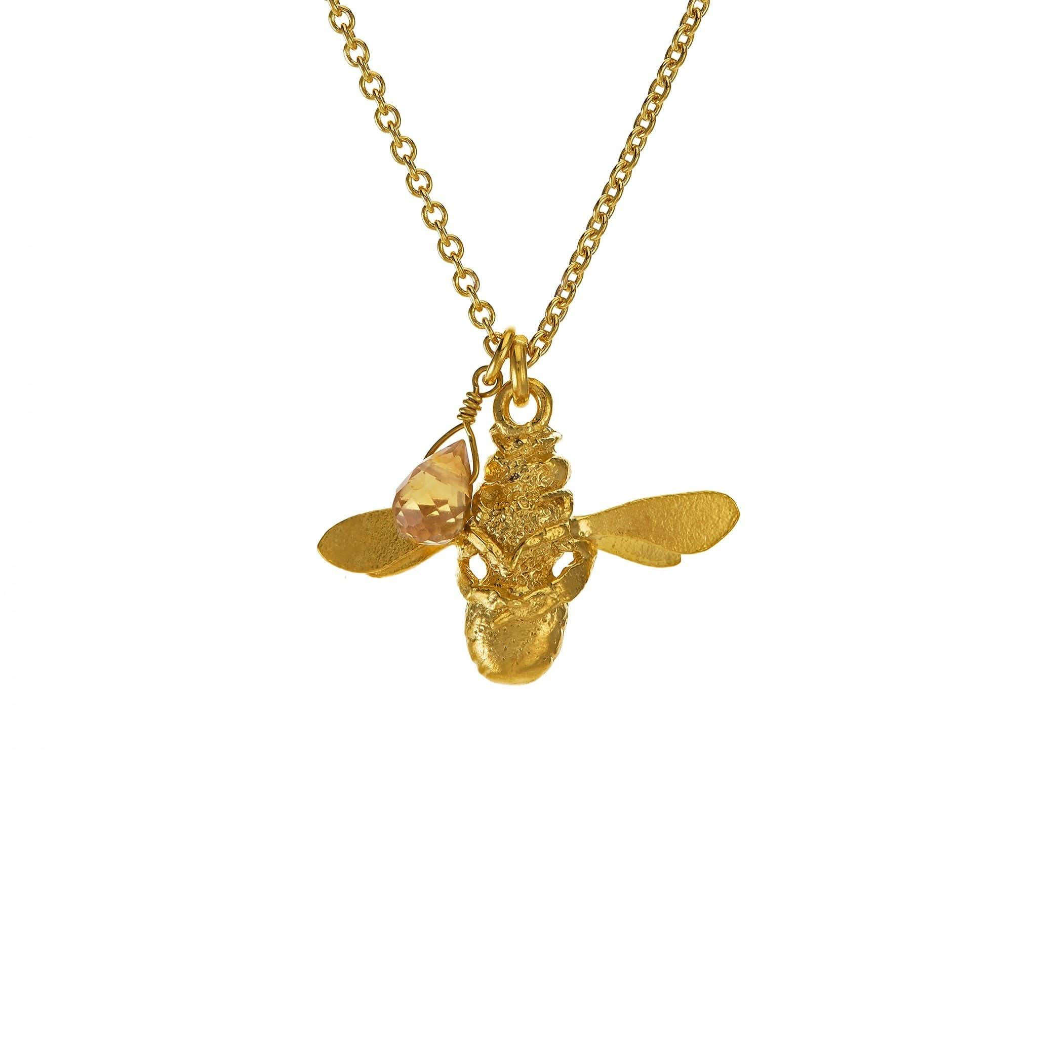 Alex Monroe Honey Bee and Citrine Pendant - Image 2