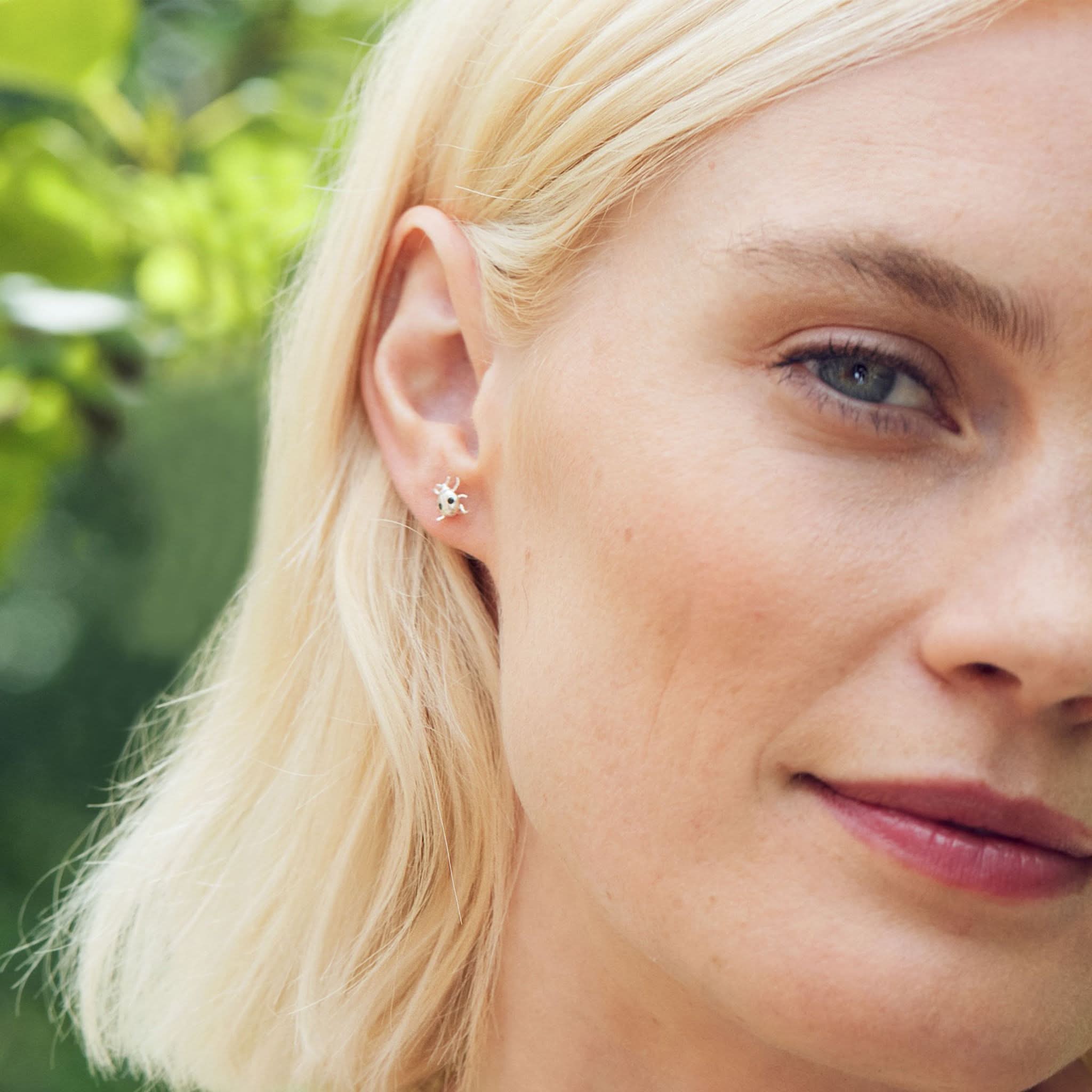 Alex Monroe Ladybird Stud Earrings - Image 3