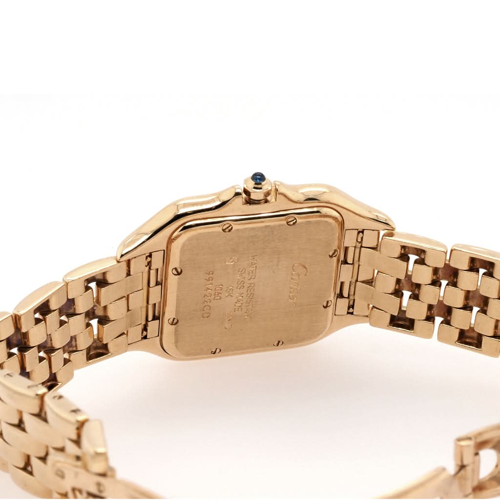 Cartier 18ct Gold Panthère Medium Model Quartz Date Bracelet Watch 1060 - Image 2
