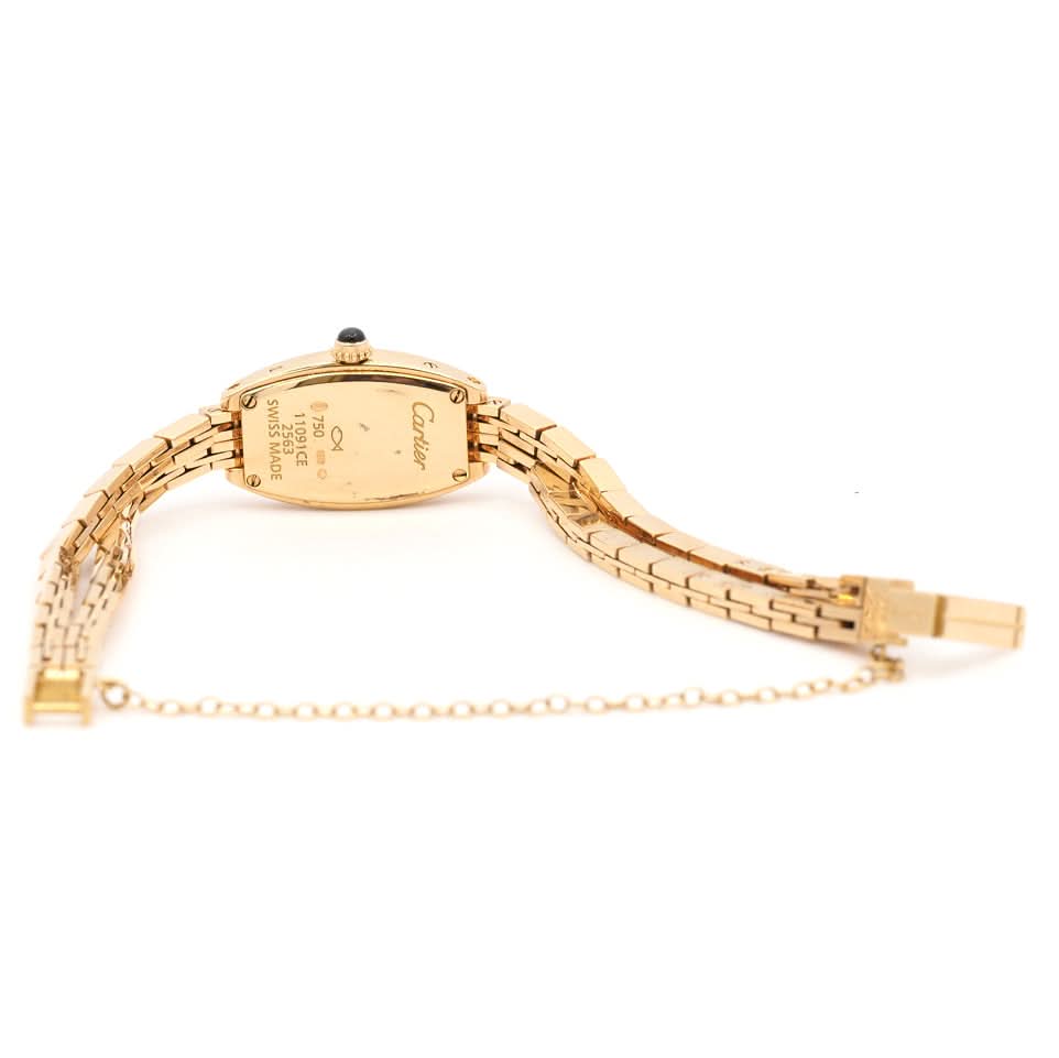 Cartier Mini Tonneau Watch – 18ct Yellow Gold - Image 3