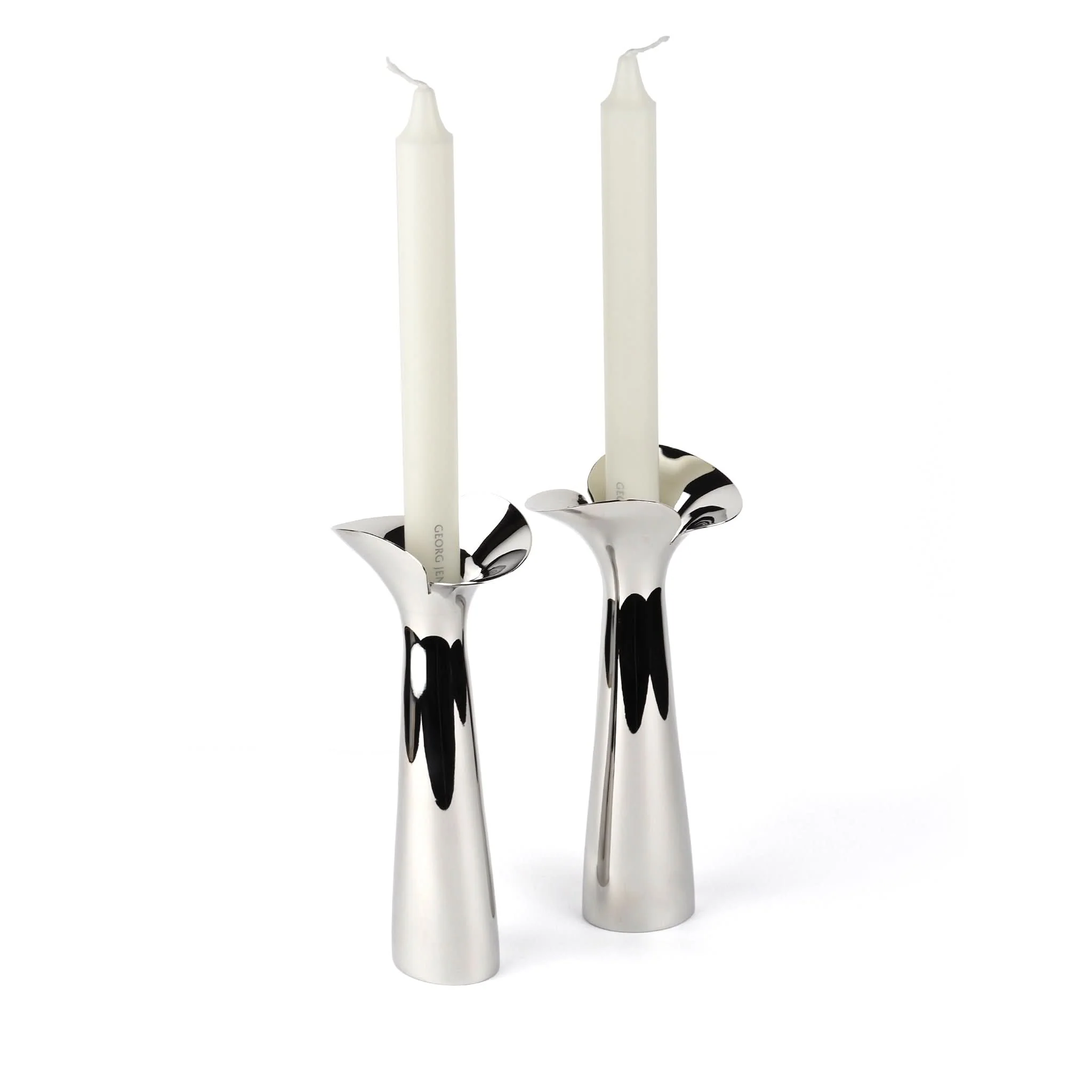 Georg Jensen Pair of Bloom Botanica Candle Holders - Image 2