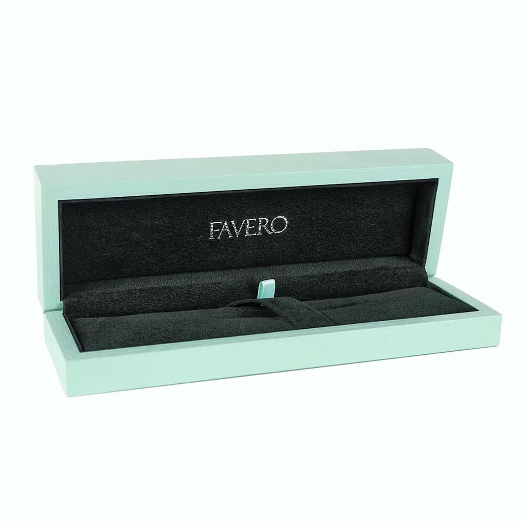 Favero Black Ball Point Pen Studded with Yellow Sapphires - Image 2