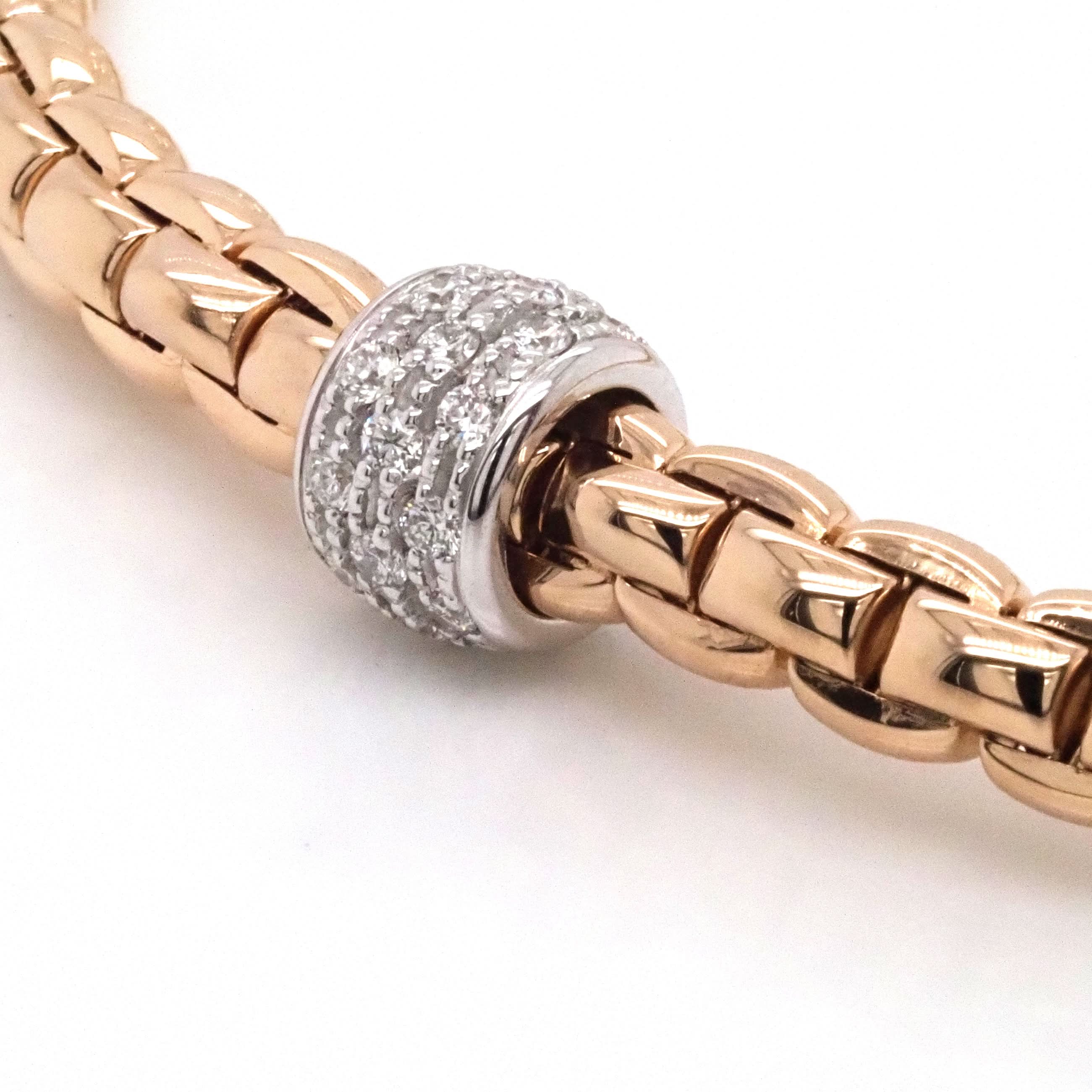 FOPE Eka 18ct Rose Gold 'Flex'it' Bracelet - Image 2