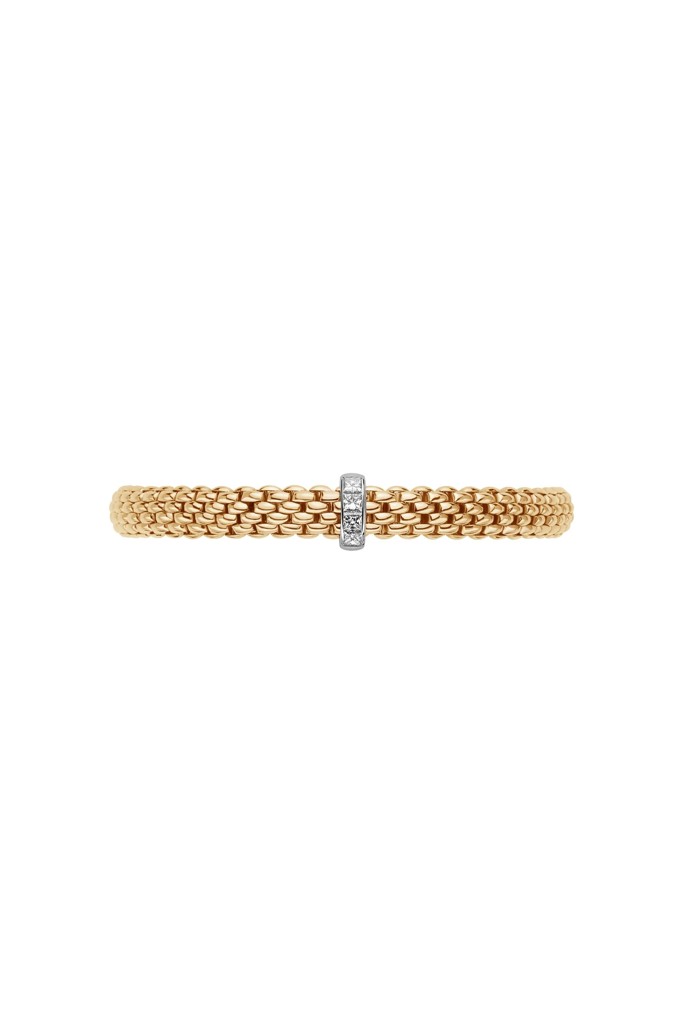 FOPE Flex'it Vendome 18ct Rose Gold 0.35ct Diamond Rondel Bracelet 584B BBRM - Image 2