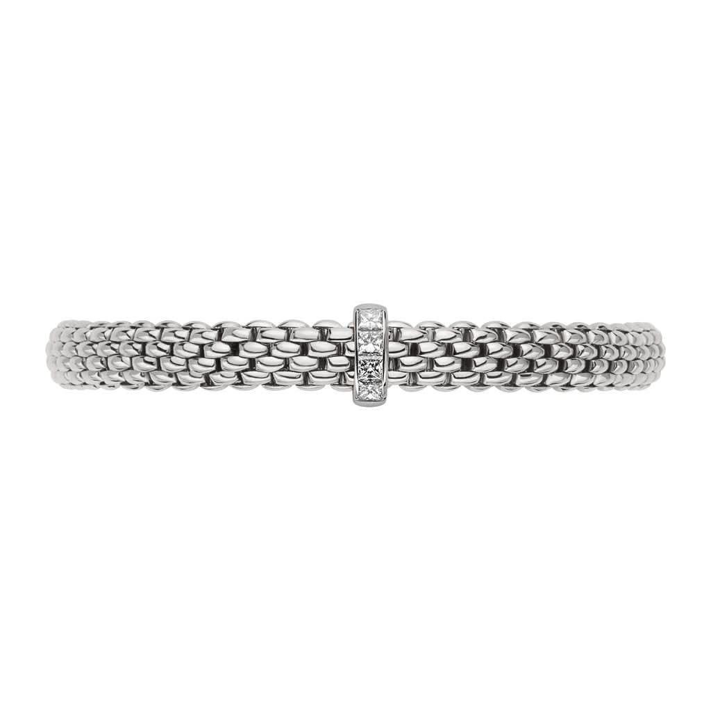 FOPE Flex'it Vendome 18ct White Gold 0.35ct Diamond Rondel Bracelet 584B BBRM - Image 2
