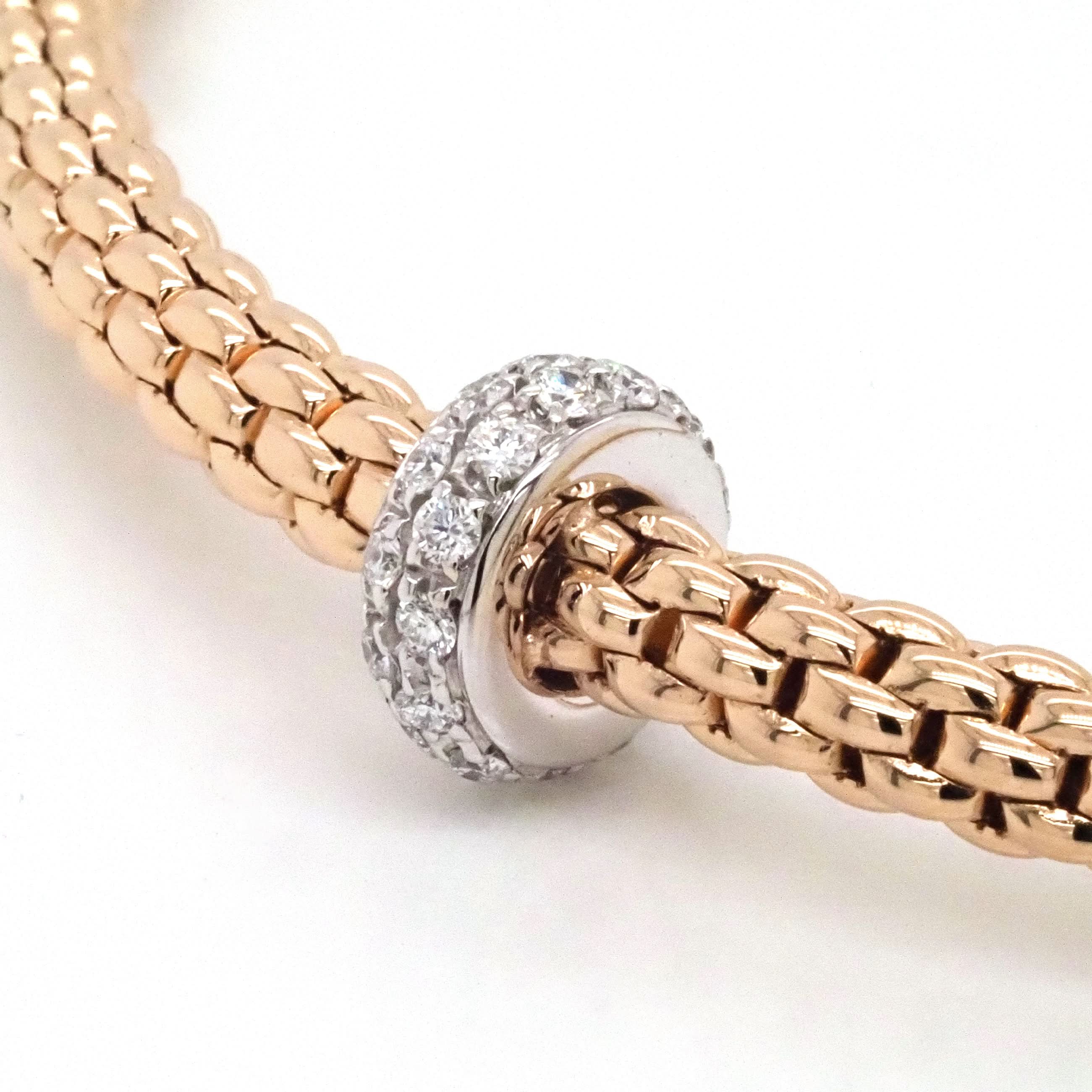 FOPE Prima 18ct Rose Gold 'Flex'it' Bracelet - Image 2