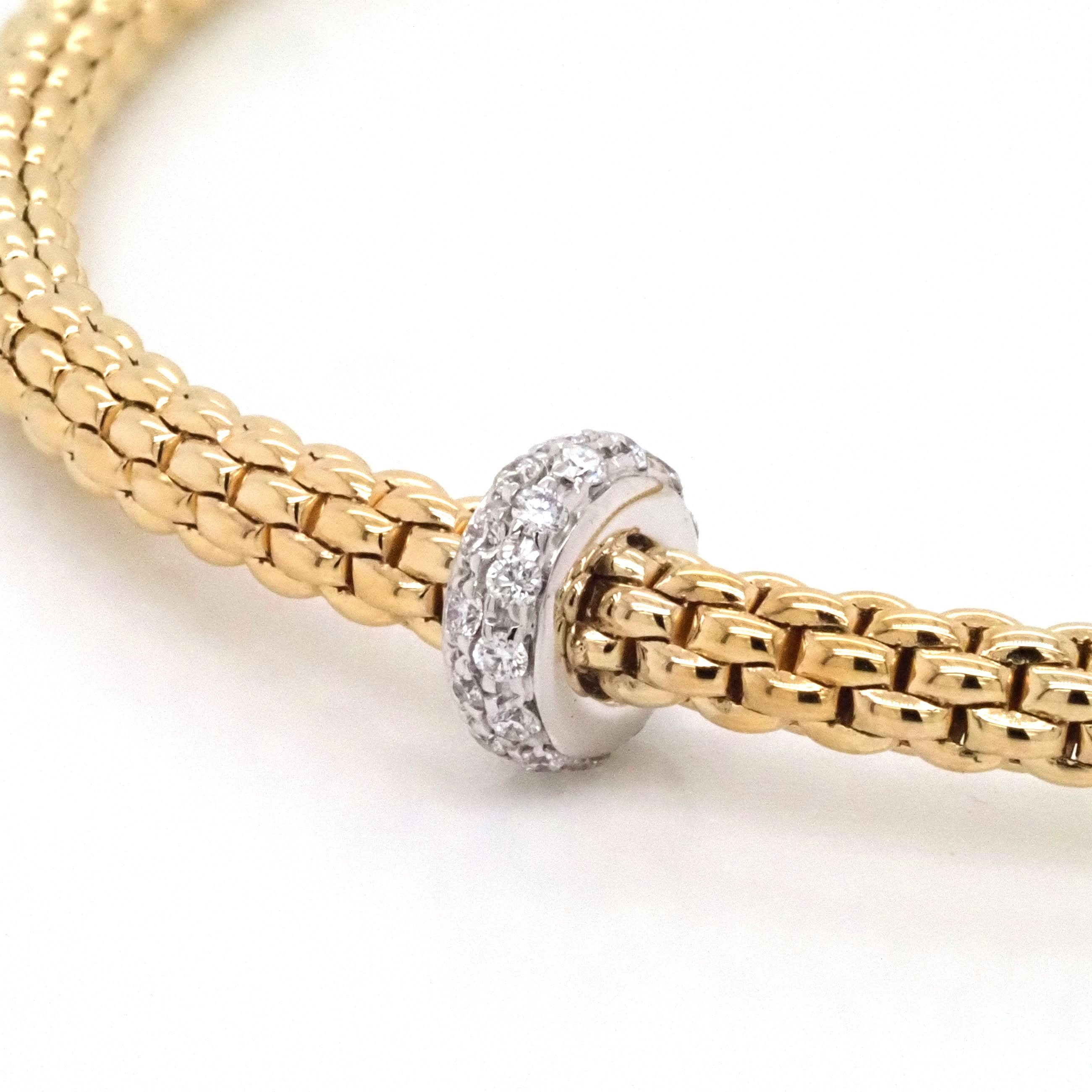 FOPE Prima 18ct Yellow Gold Prima 'Flex'it' Bracelet 74508BX-BB-G - Image 2