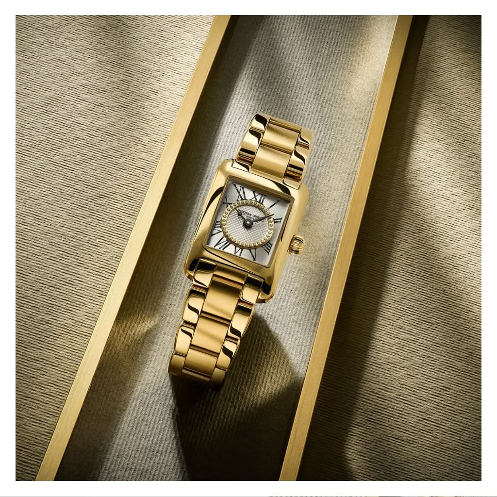 Frederique Constant Classics Carrée Gold PVD Quartz Watch FC-200MCDC25B - Image 2