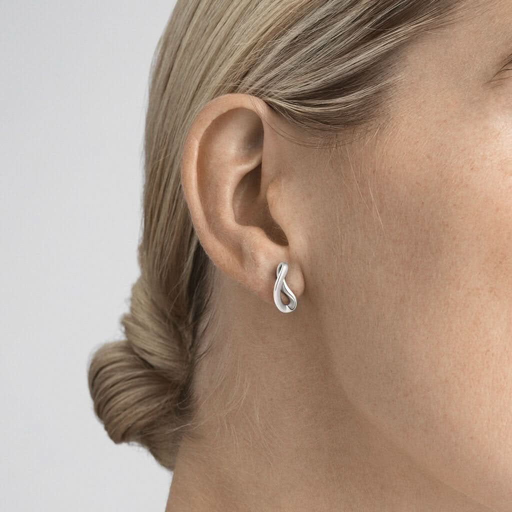 Georg Jensen Infinity Earrings - Sterling Silver - Image 2