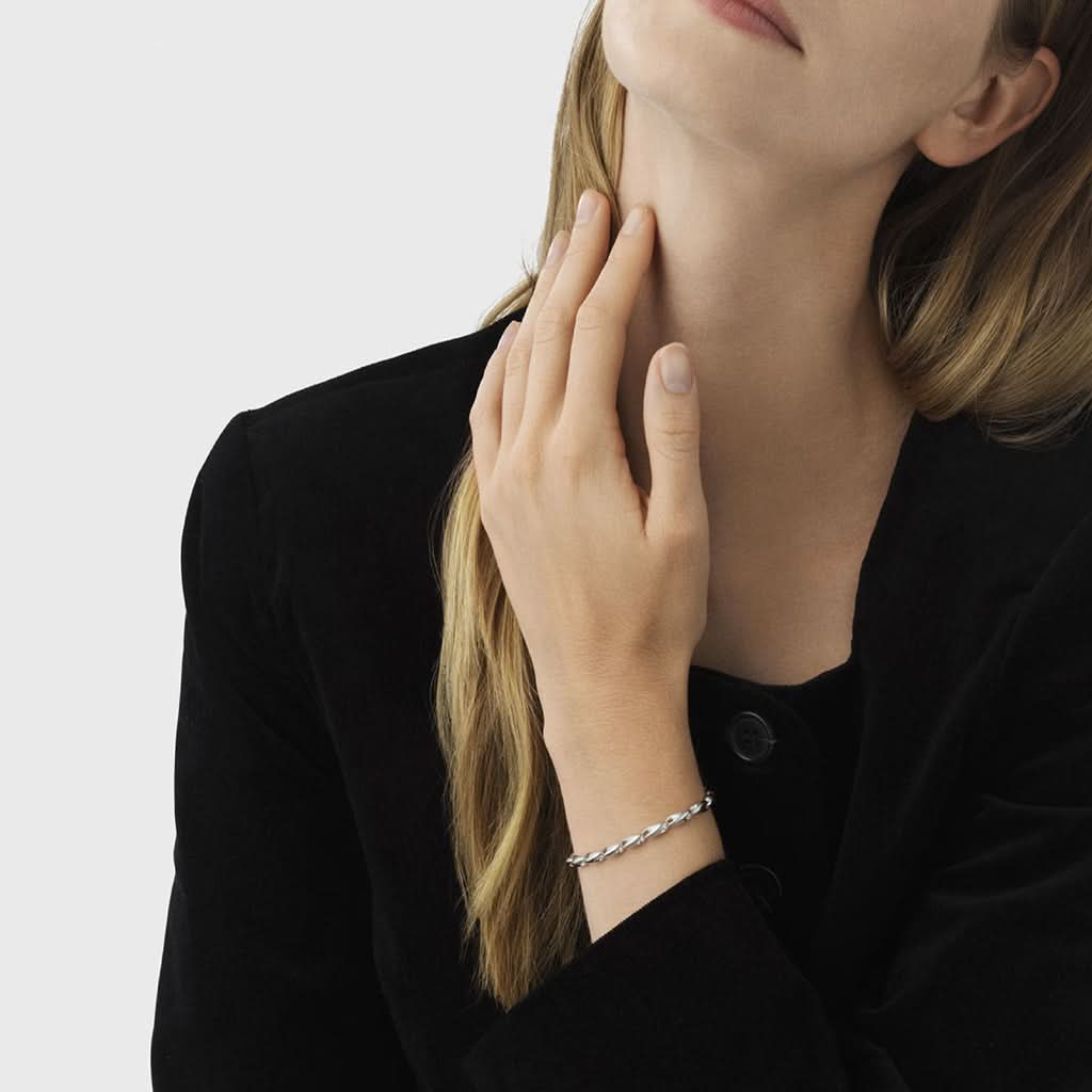 Georg Jensen REFLECT Sterling Silver Slim Bracelet 20001097 - Image 2