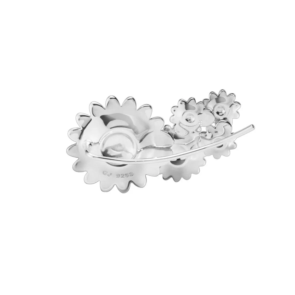Georg Jensen Silver Daisy Ear Cuff 20001152 - Image 2