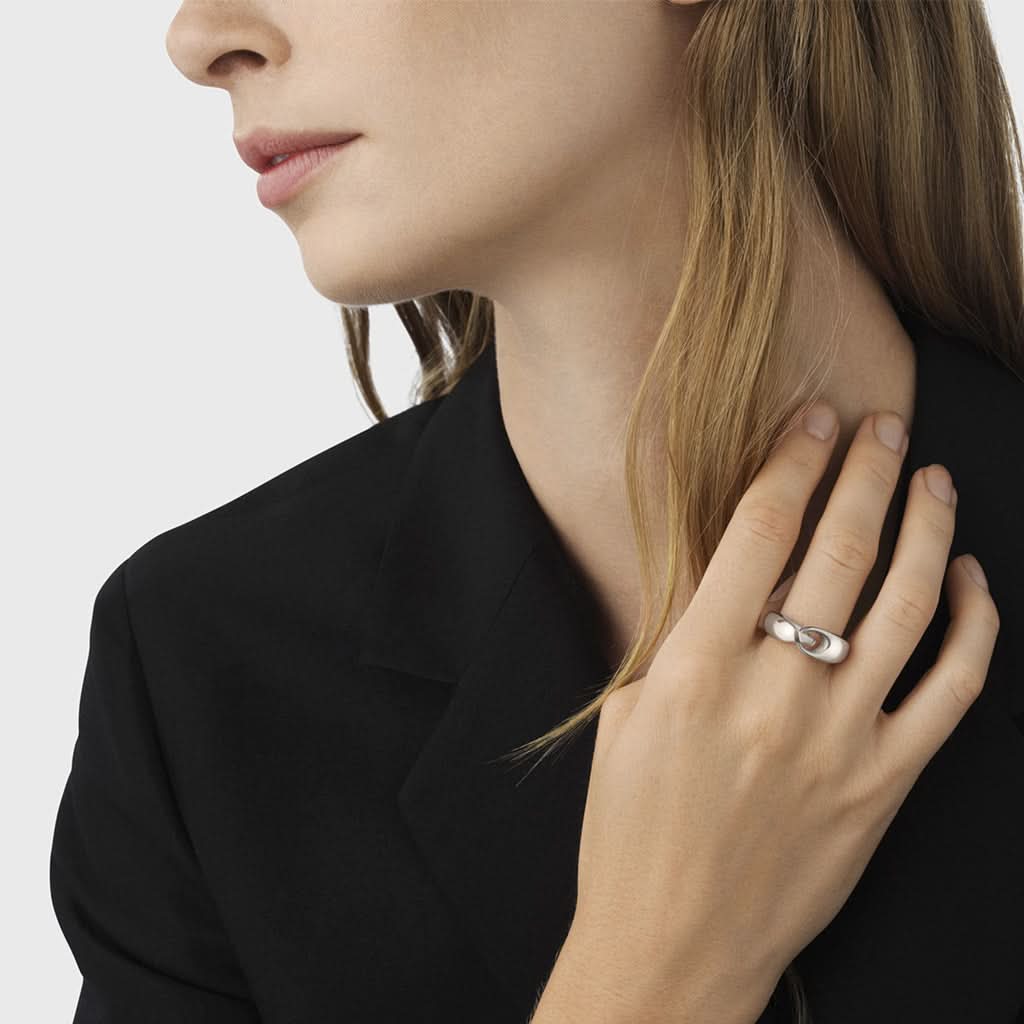 Georg Jensen Silver Reflect Ring 20001092 - Image 2