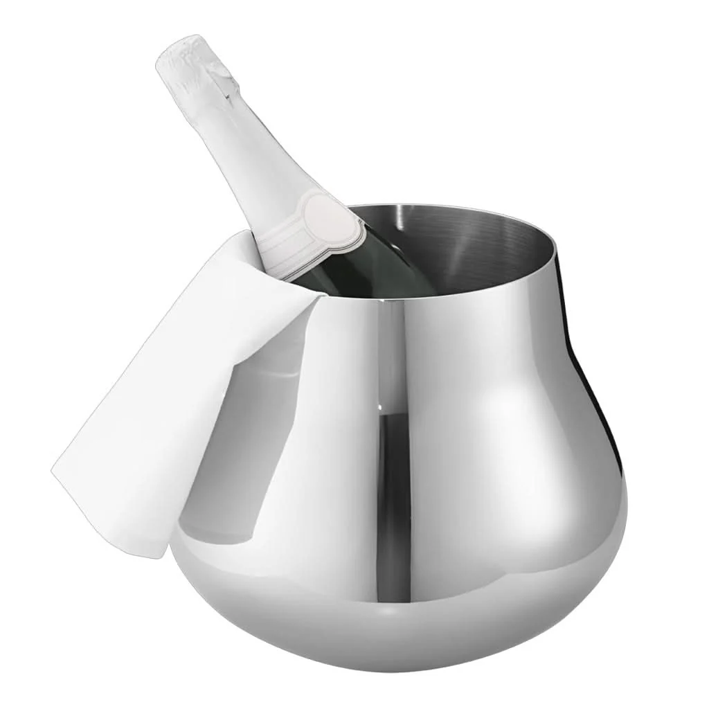 Georg Jensen Stainless Steel Sky Champagne & Wine Cooler 10019302 - Image 2