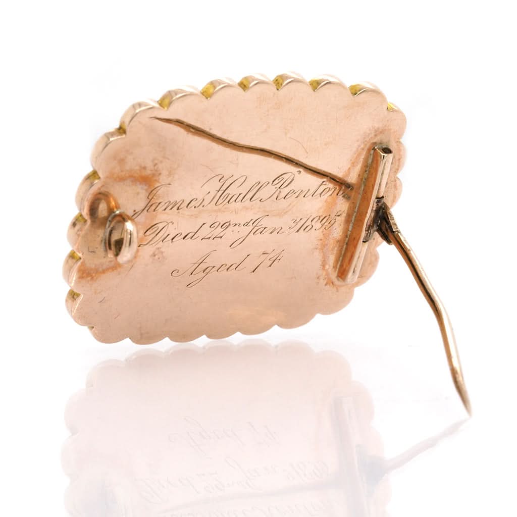 Gold Memorial Brooch, c.1895 - Image 2