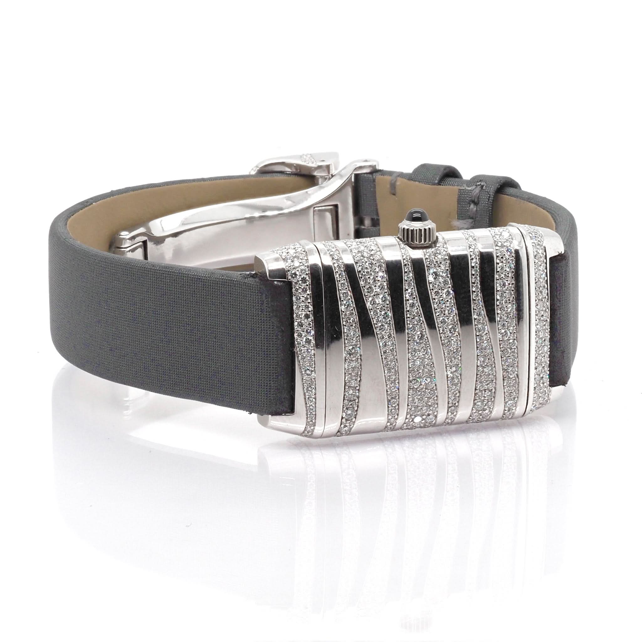 Jaeger-LeCoultre 'Grand Reverso' Serti Neige 18ct White Gold Watch - Image 3
