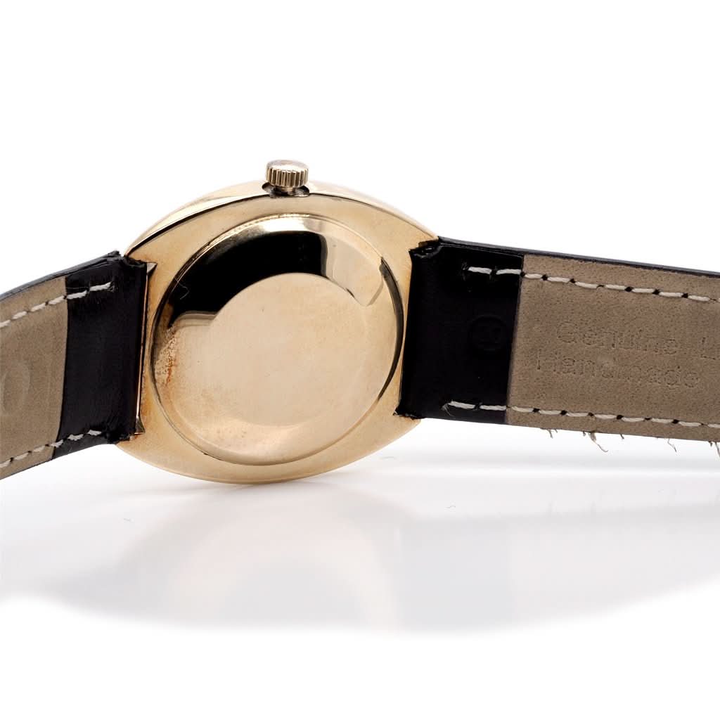 Longines 9ct Gold Admiral 5 Stars Automatic Strap Watch, c.1973 - Image 2