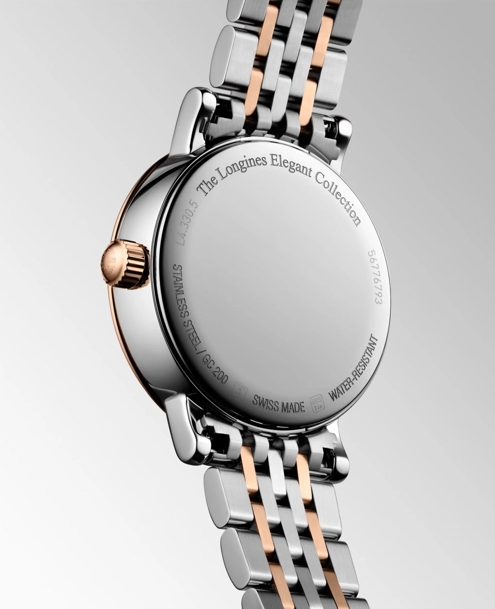 LONGINES ELEGANT 18ct Rose Gold-Plated and Steel Quartz Watch L4.330.5.87.7 - Image 3