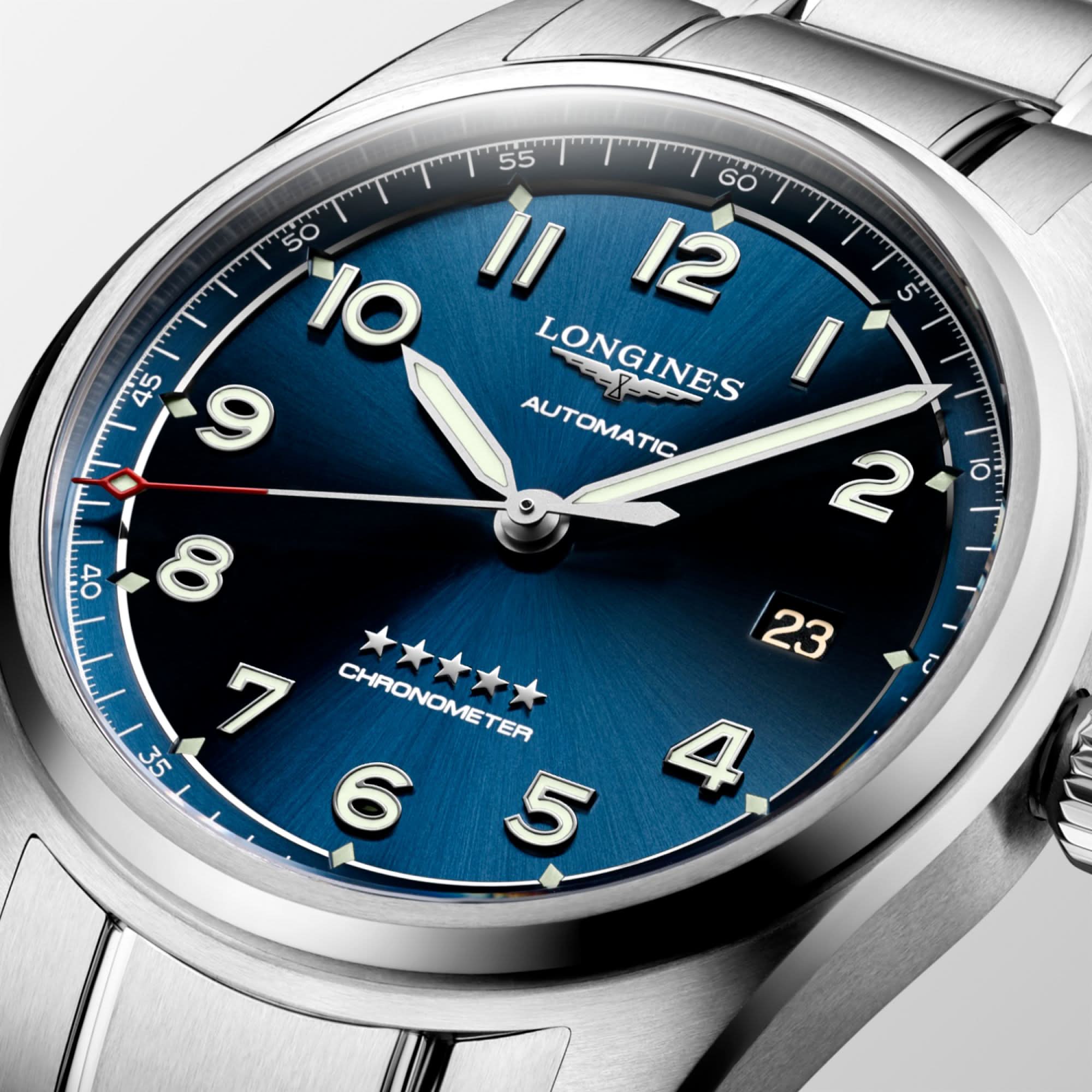 LONGINES SPIRIT Stainless Steel Date Watch L3.810.4.93.6 - Image 4