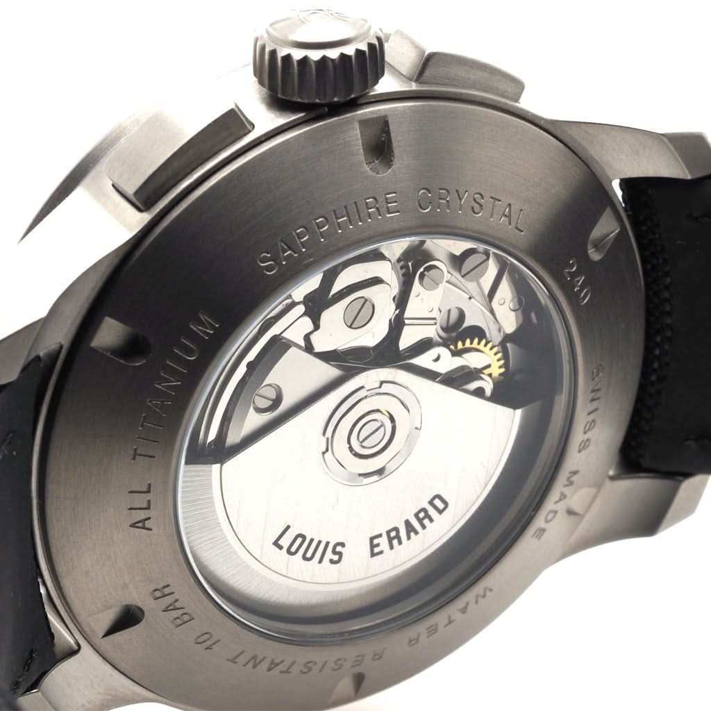 LOUIS ERARD 1931 Titanium Automatic Watch with Black Fabric Strap - Image 2