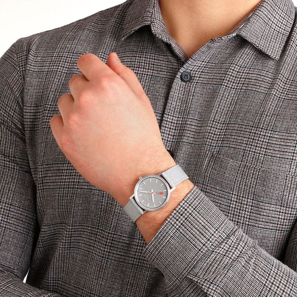 Mondaine Classic Good Grey Quartz Strap Watch A660.30314.80SBH - Image 2