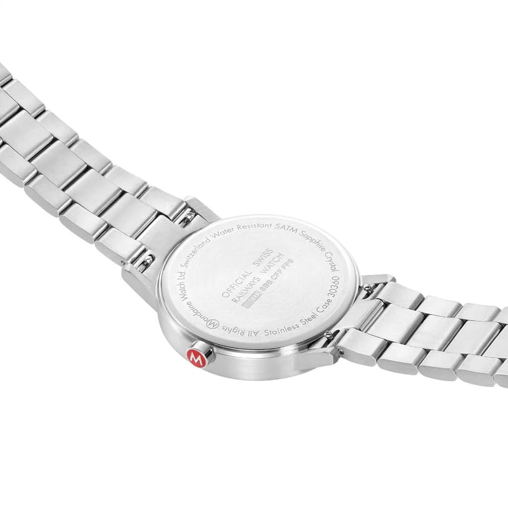 Mondaine Classic Stainless Steel Bracelet Watch with Grey Dial A660.30360.81SBJ - Image 3