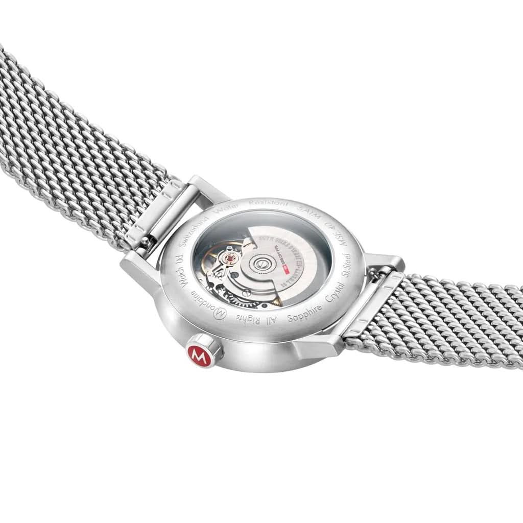 Mondaine evo2 Automatic Stainless Steel Watch with Mesh Bracelet - Image 2