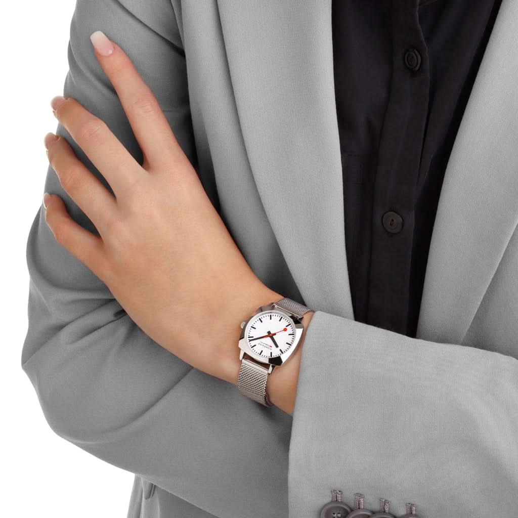 Mondaine Petite Cushion Quartz Bracelet Watch MSL.31110.SM - Image 2