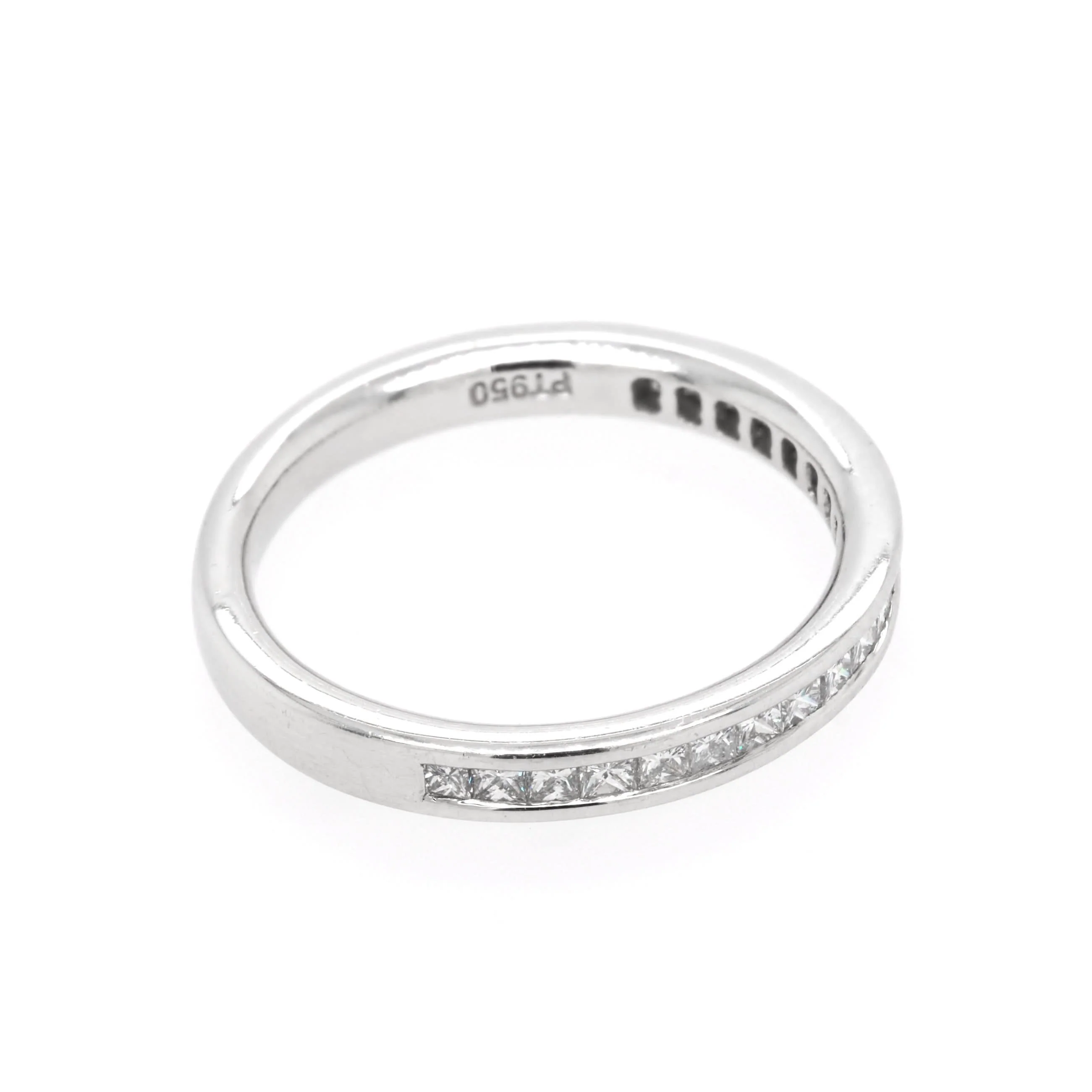 Platinum Channel-Set Diamond Half Eternity Ring, 0.42ct - Image 2