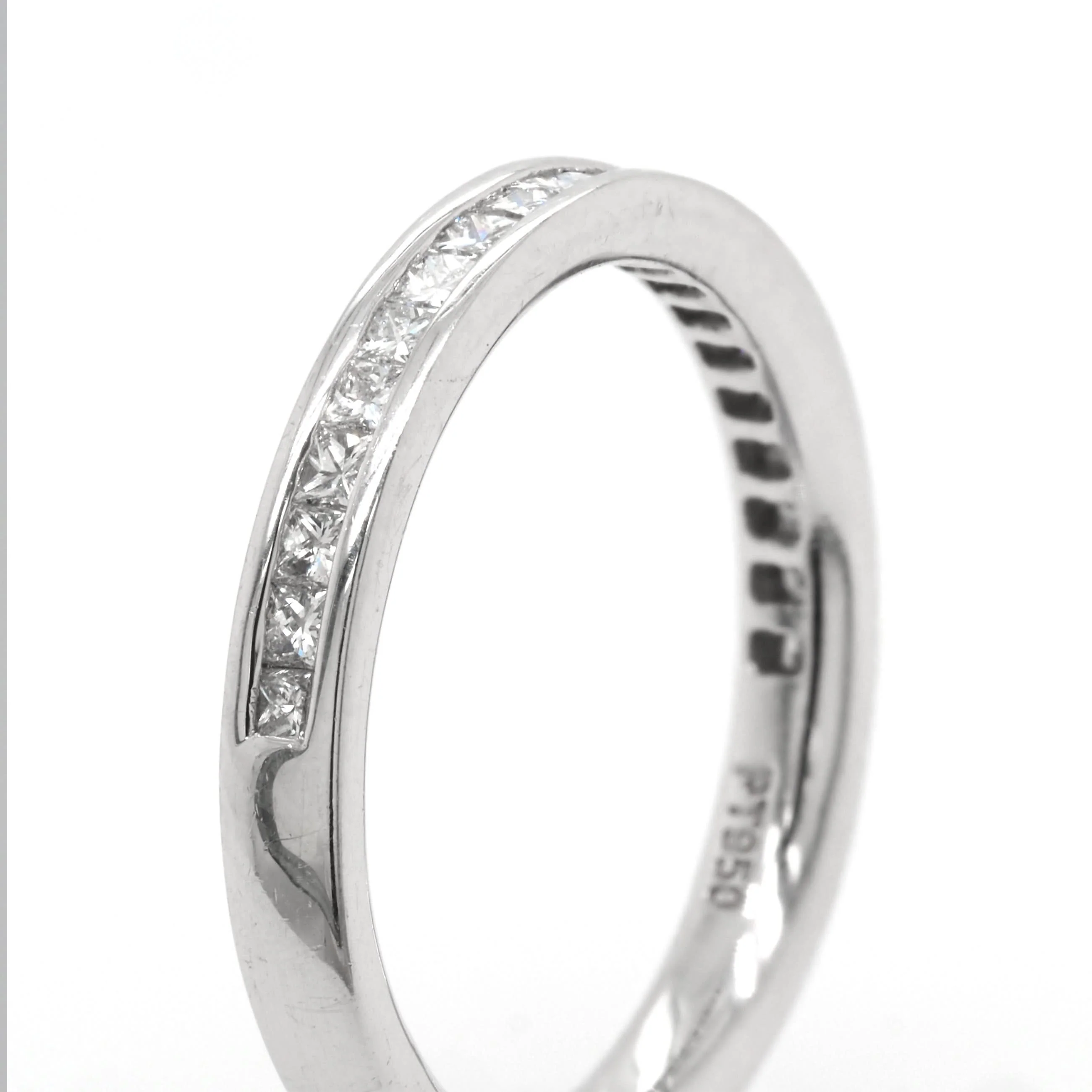 Platinum Channel-Set Diamond Half Eternity Ring, 0.42ct - Image 3