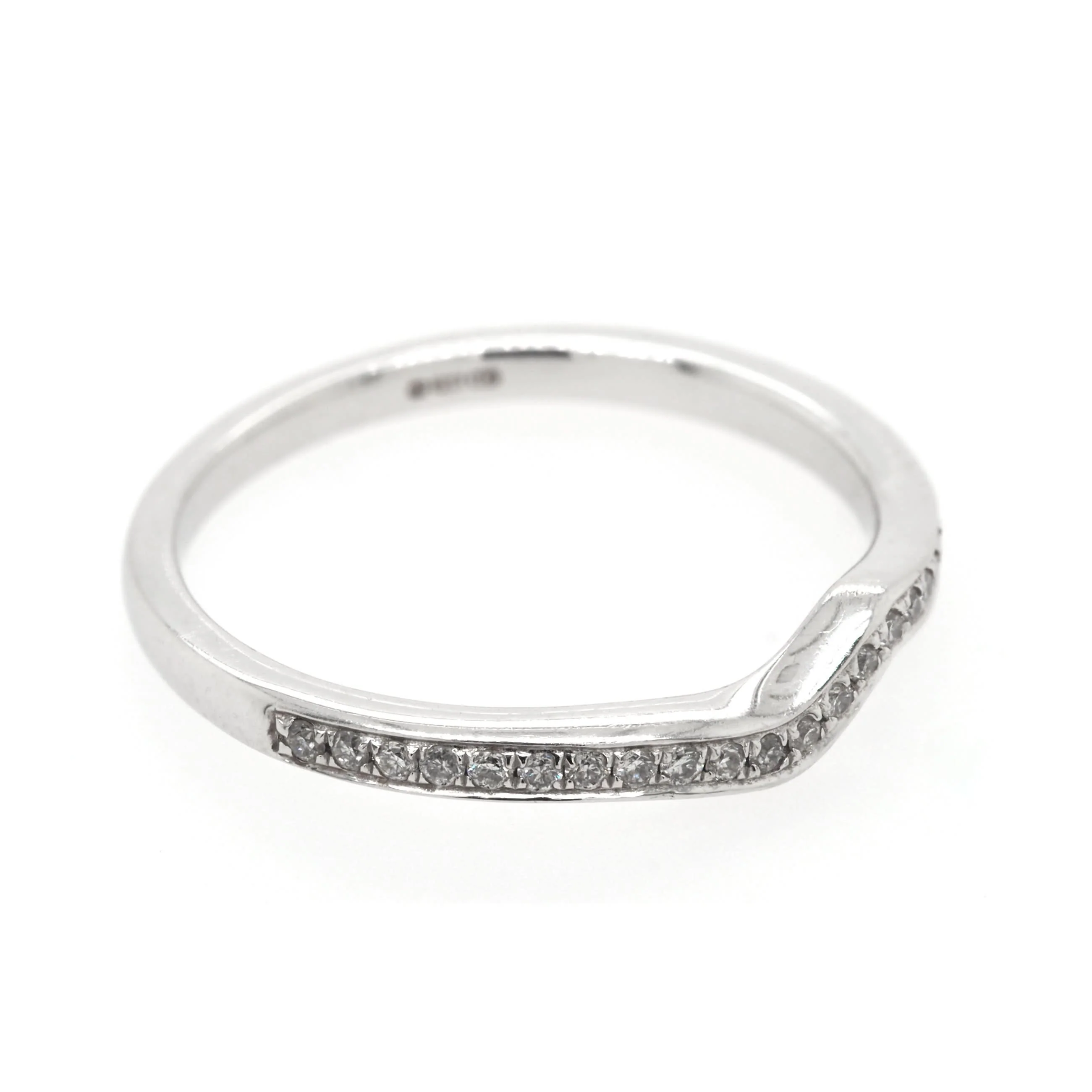 Platinum Diamond Shaped Wedding Ring, 0.13ct - Image 2